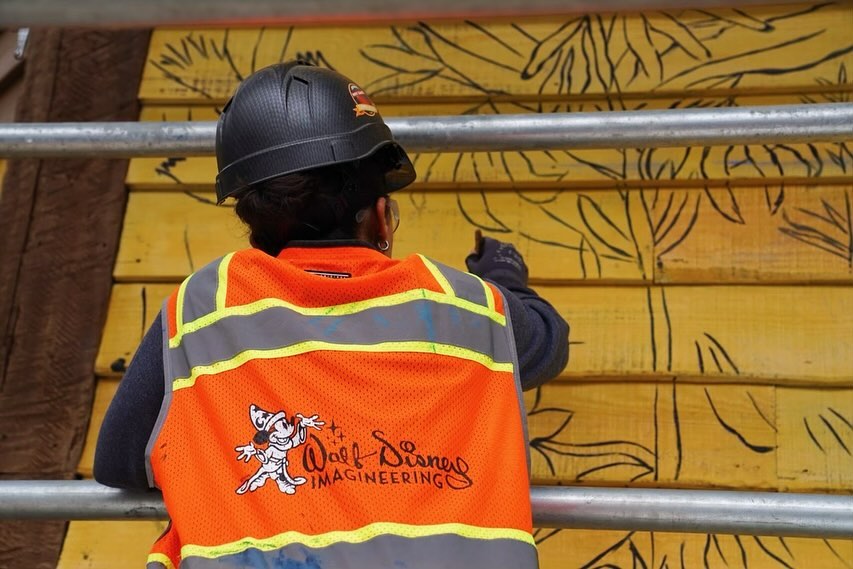 Mural Progress At Tiana S Bayou Adventure