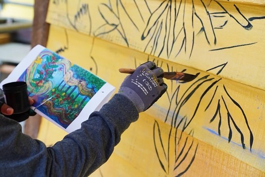 Mural Progress At Tiana S Bayou Adventure Photo 4 Of 4