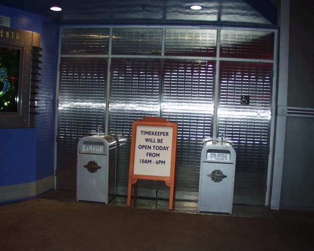 Timekeeper operating on reduced hours sign