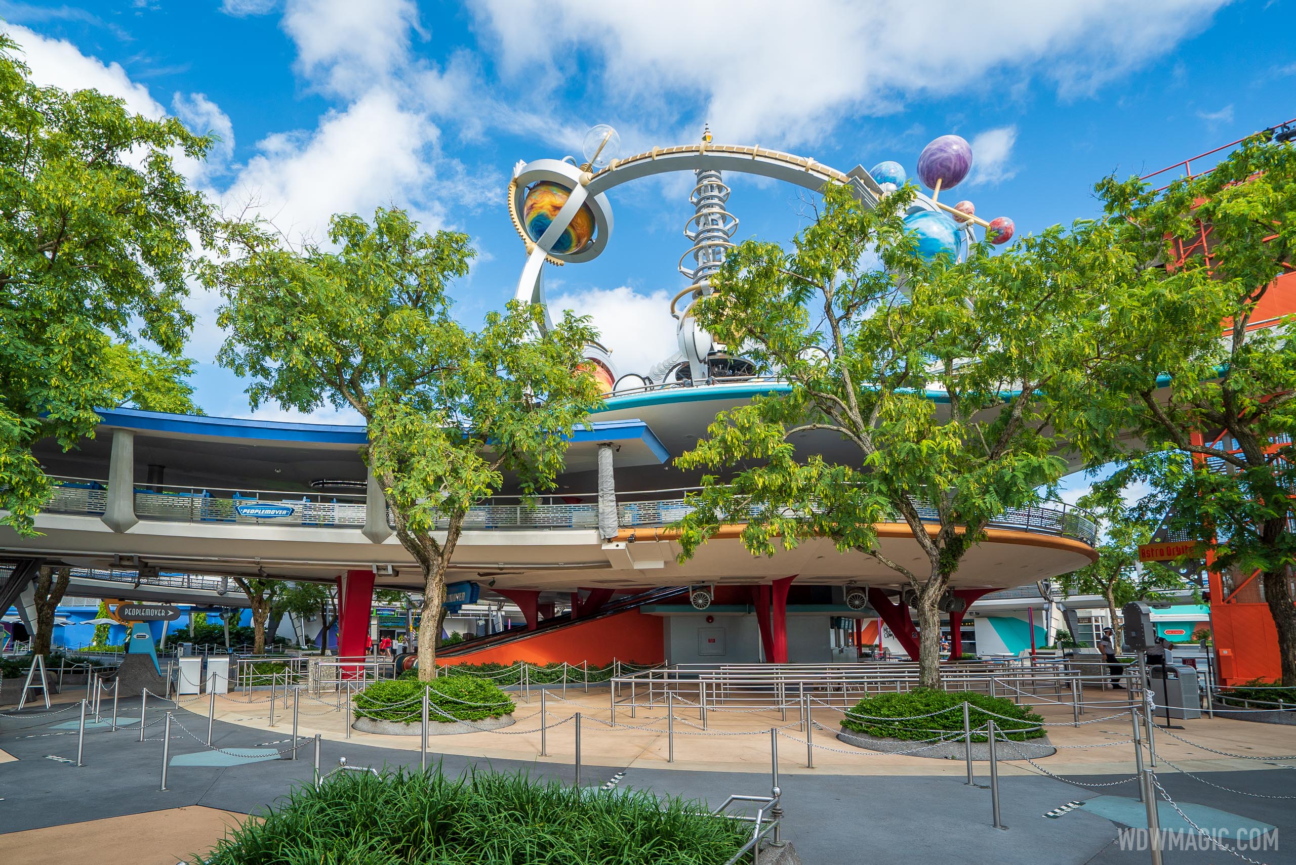Tommorowland Transit Authority PeopleMover closed - July 2020