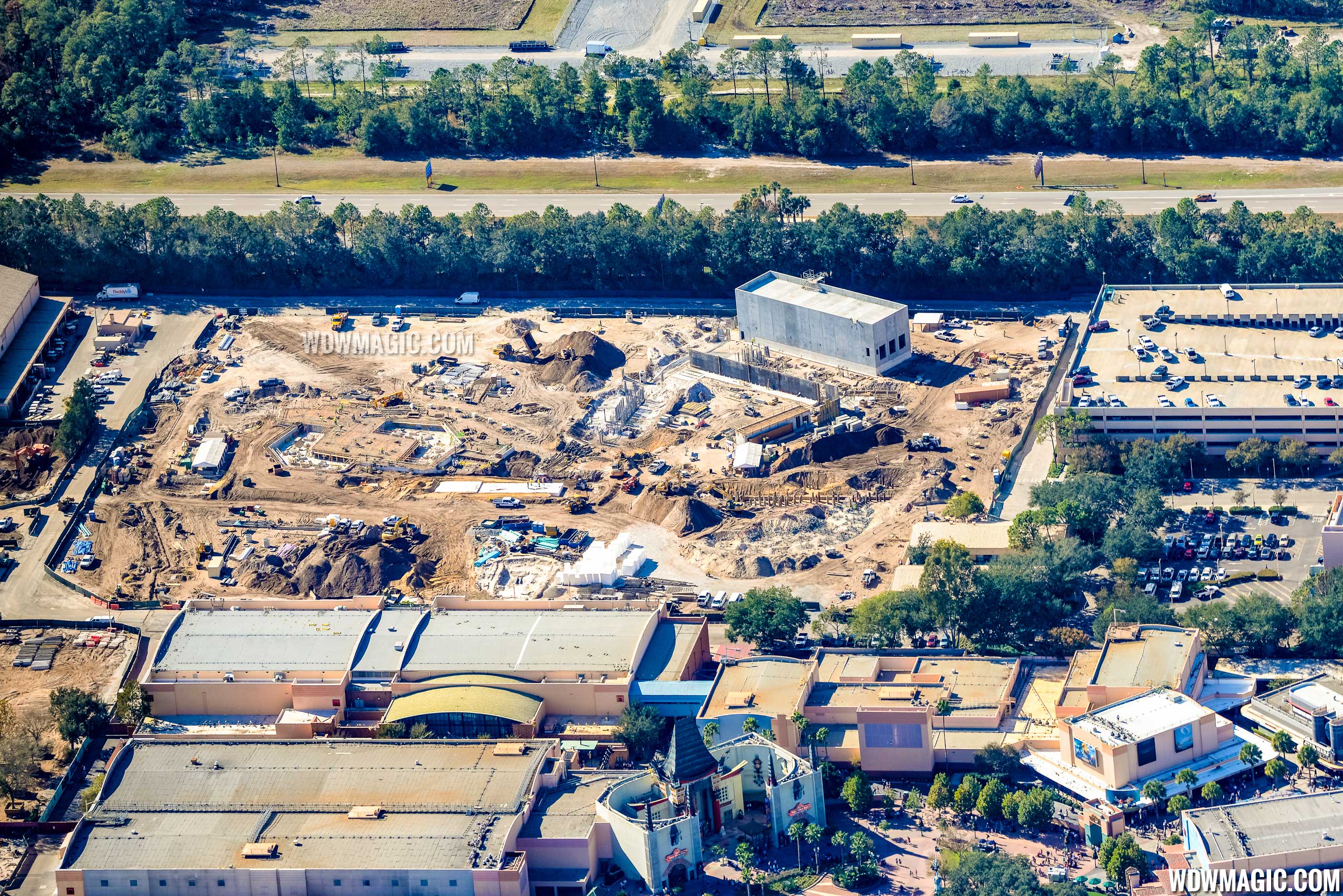 Toy Story Land Construction From The Air Photo 2 Of 5
