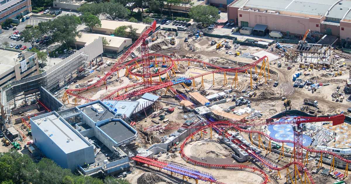 Toy Story Land construction aerial views - Photo 4 of 7