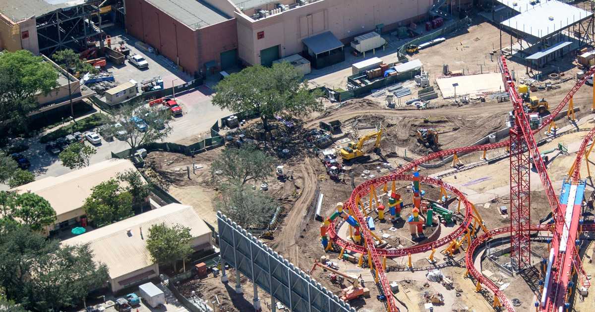 Toy Story Land construction aerial views - Photo 4 of 7