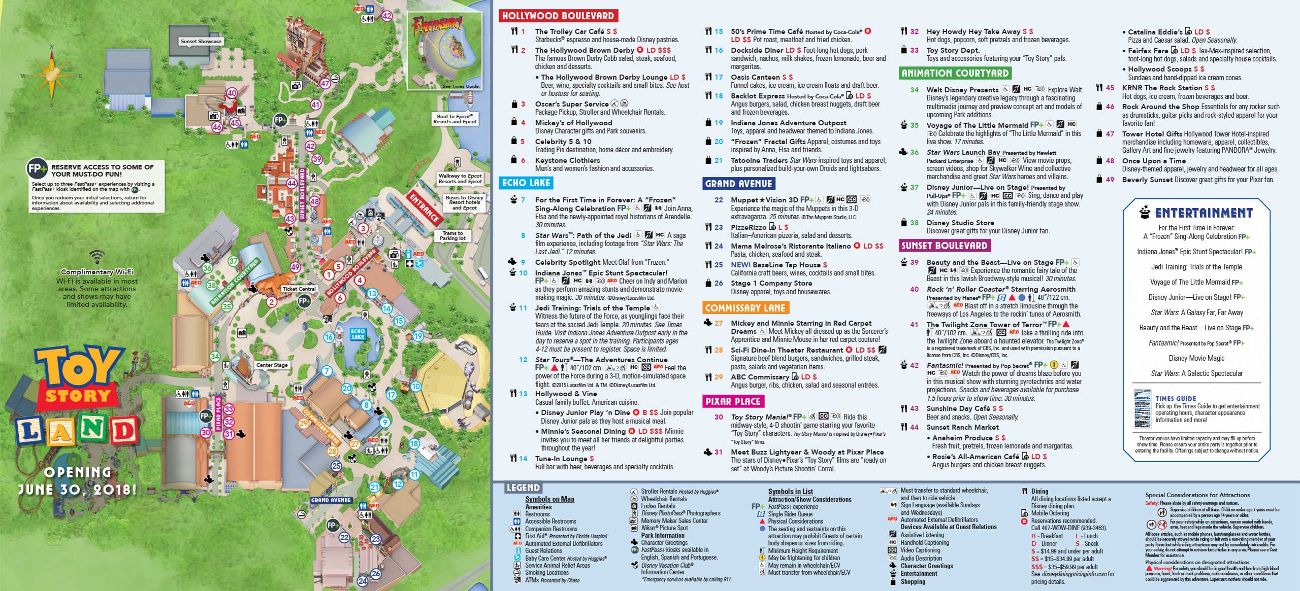 Universal Studios Hollywood Printable Map