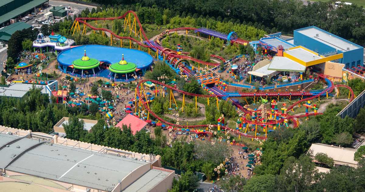 toy story land at night