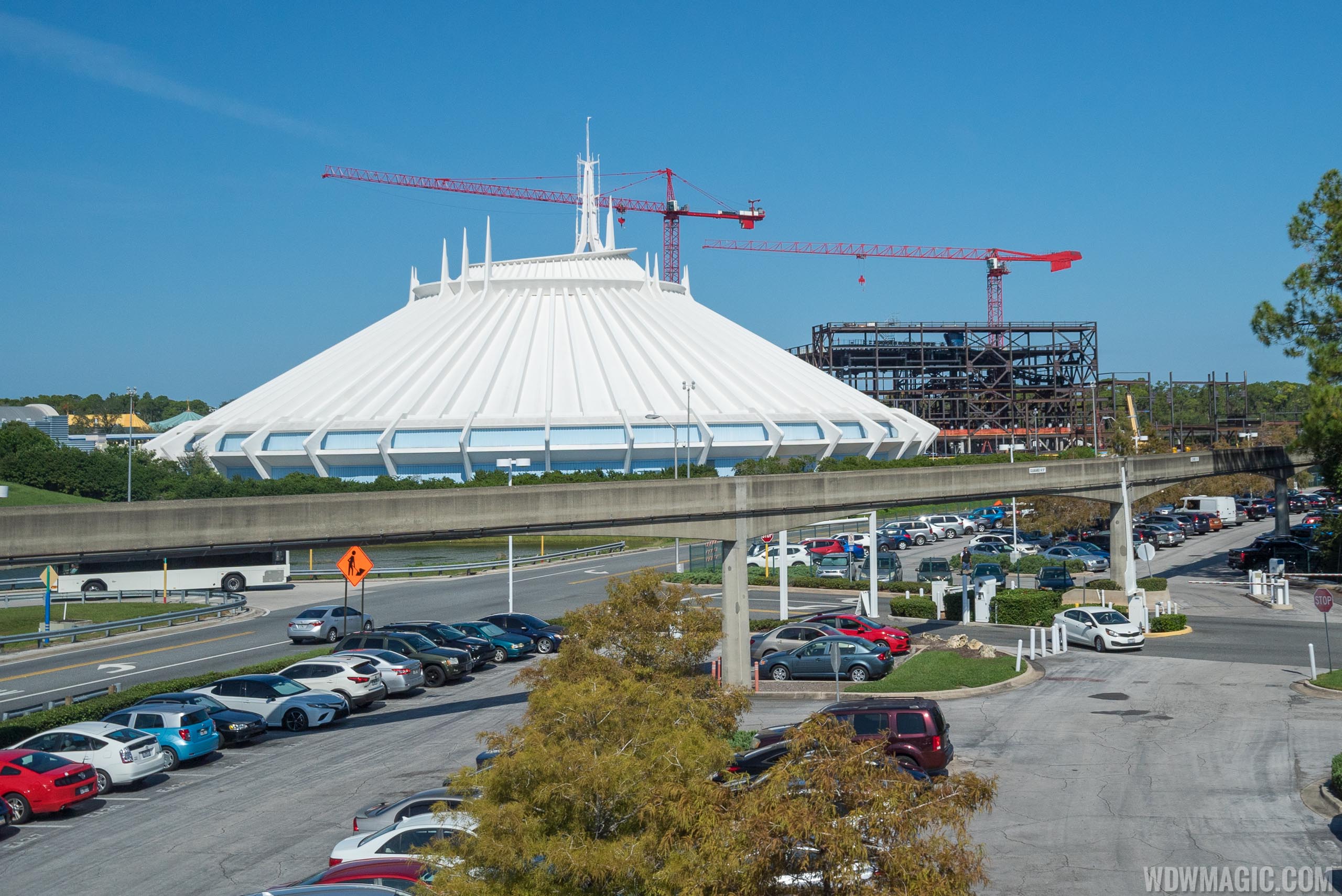 TRON Lightcycle Run construction site - November 2019 - Photo 9 of 9