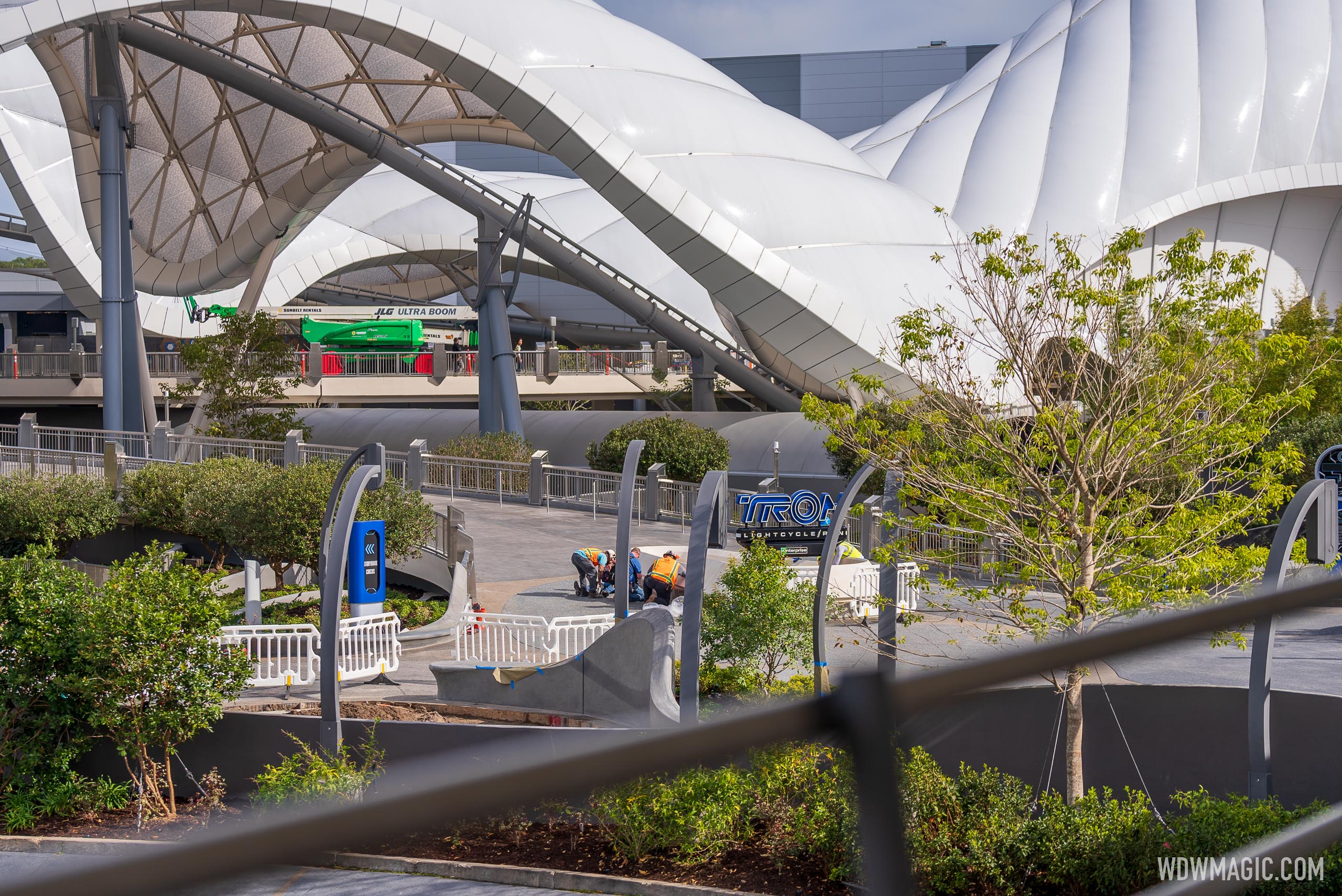More views of the TRON Lightcycle Run marquee sign - Photo 7 of 11