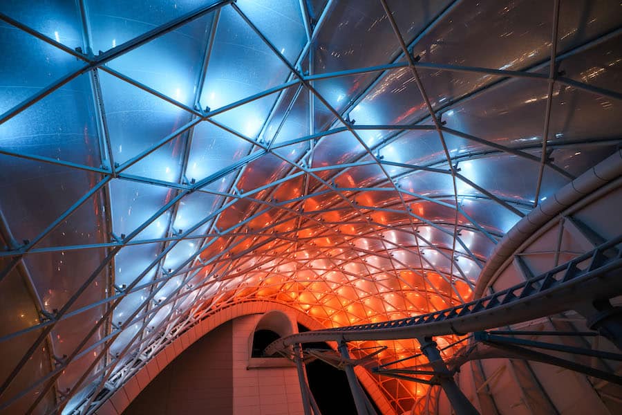 TRON Lightcycle Run Upload Conduit lighting effects Photo 5 of 7