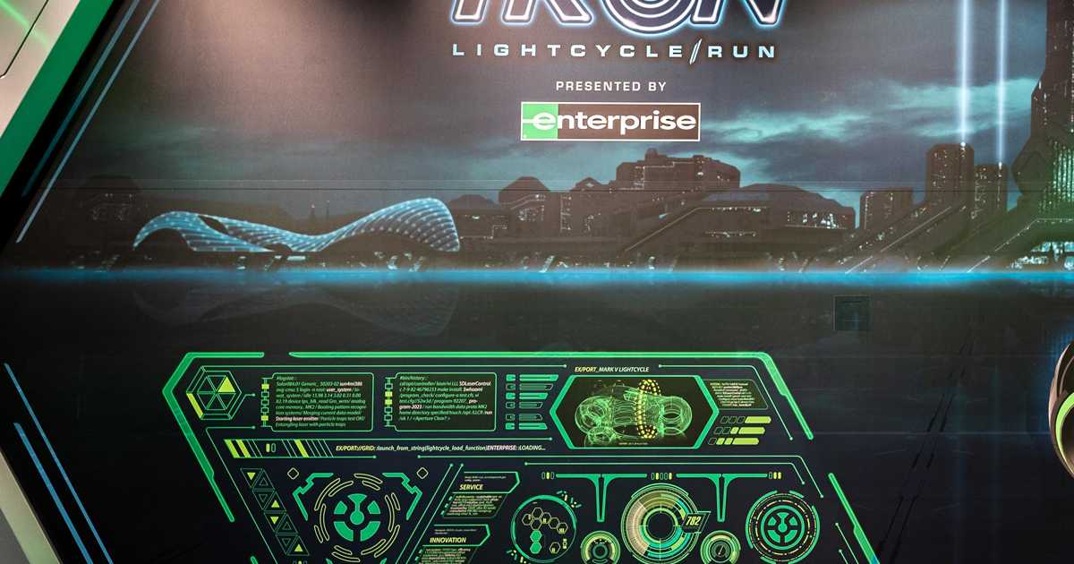 TRON Lightcycle Run overview - Photo 30 of 39