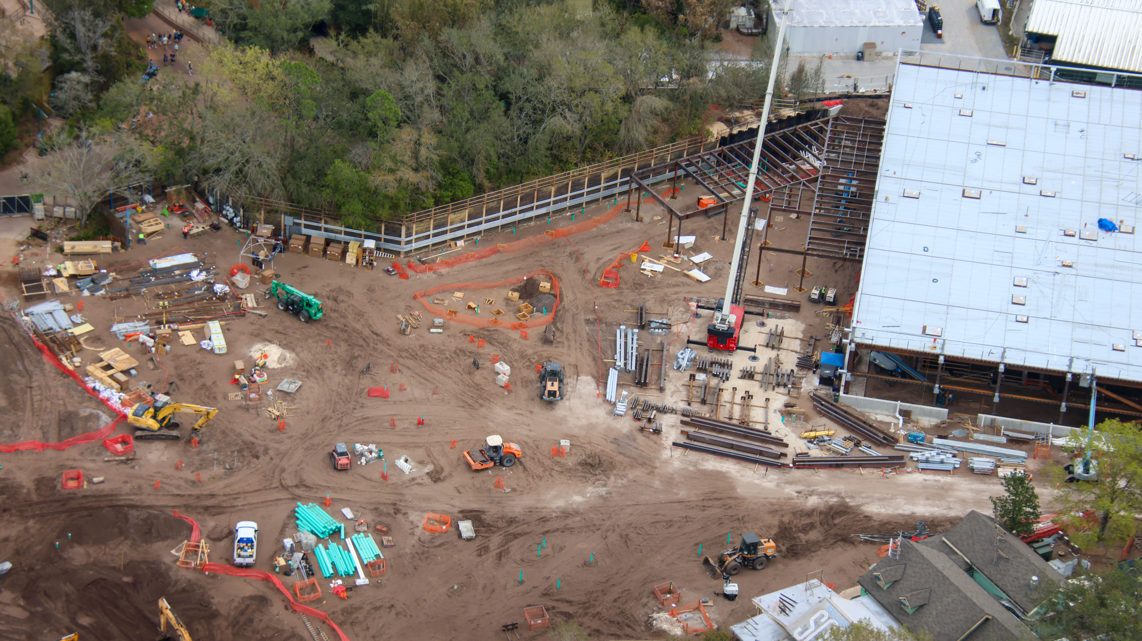 New Aerial Photos Show Encanto Queue Area Taking Shape at Disney's Animal Kingdom