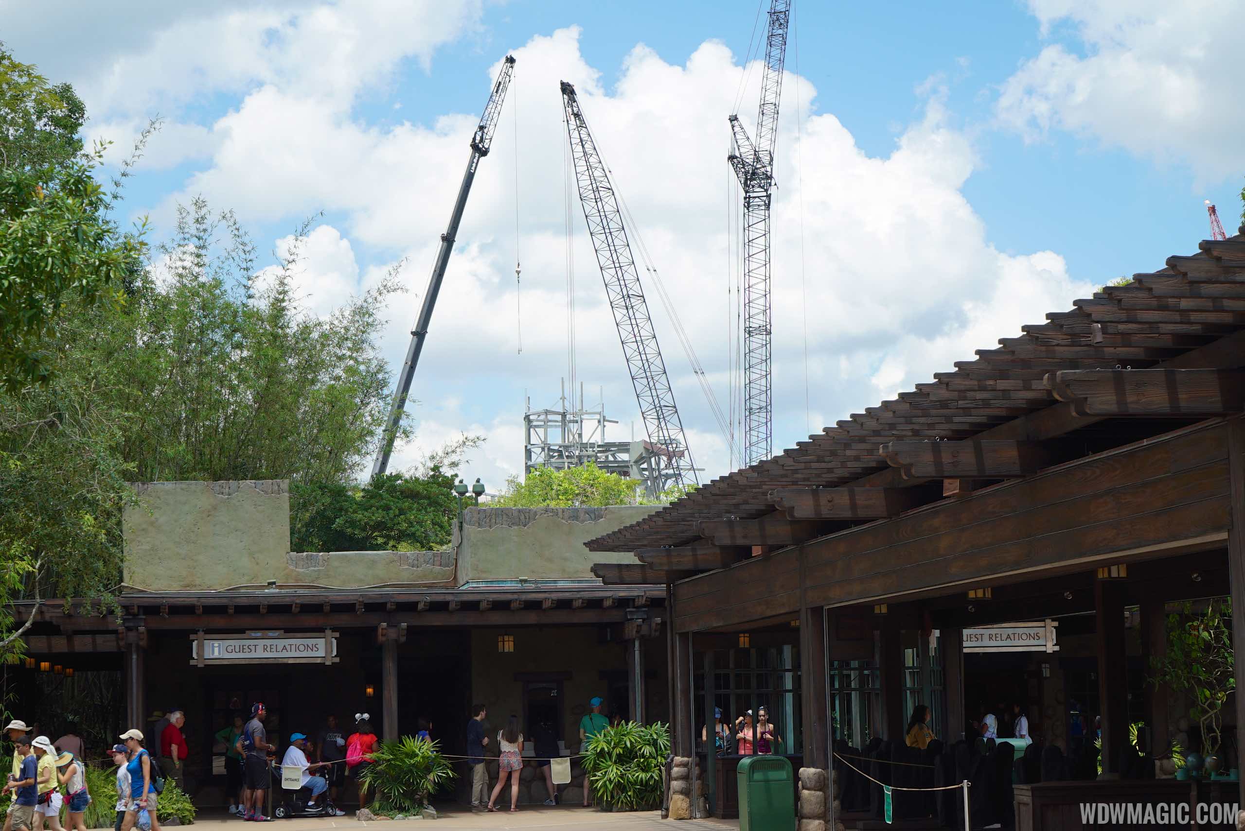 PHOTOS - AVATAR construction now visible from inside Disney's Animal ...