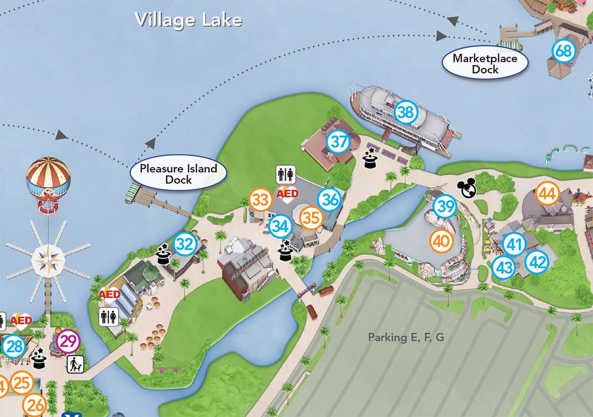 Disney Pleasure Island Map Updated Downtown Disney guide map featuring Pleasure Island Disney Pleasure Island Map Updated Downtown Disney guide map featuring Pleasure Island