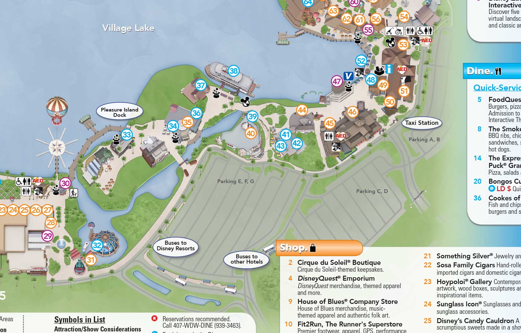 can you park at disney springs and take bus to magic kingdom