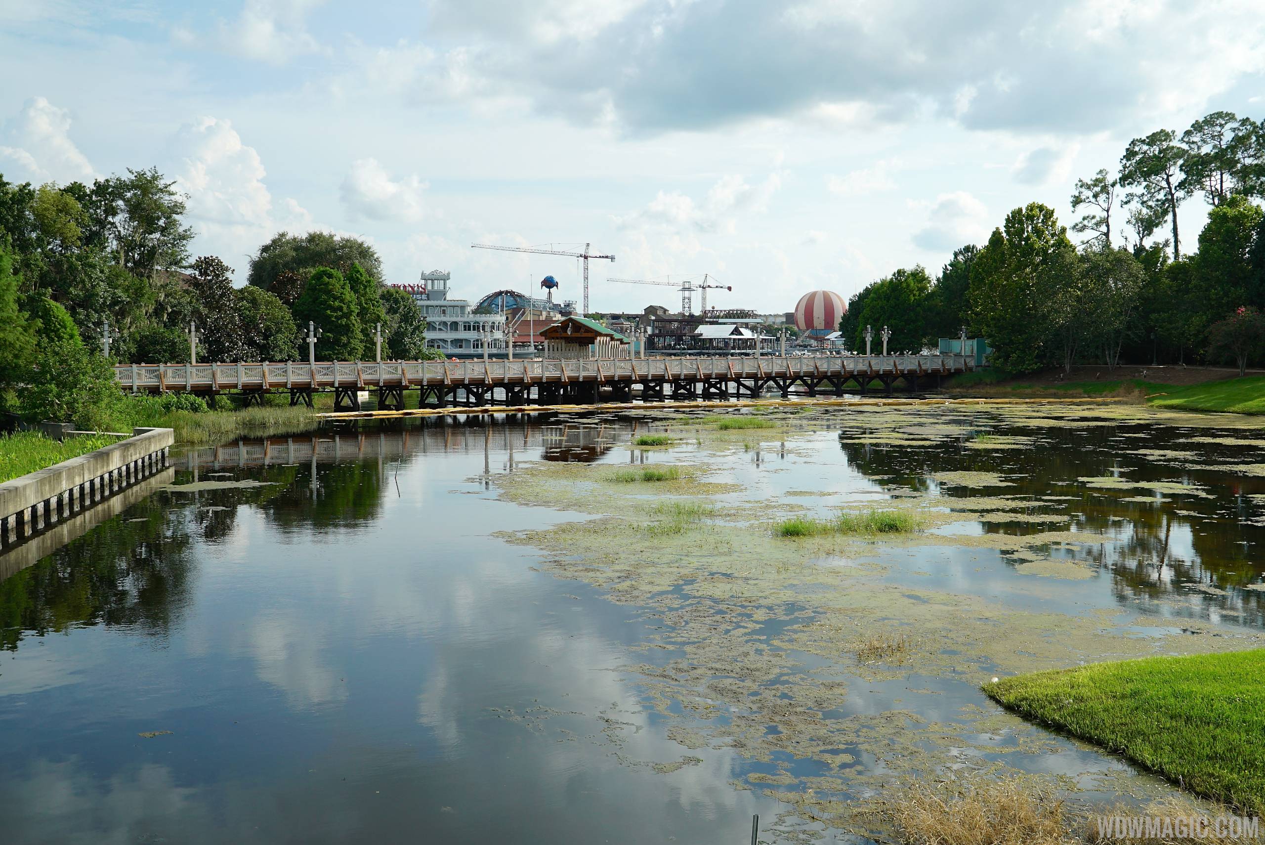 PHOTOS New Disney Springs Marketplace boat dock and bridge to