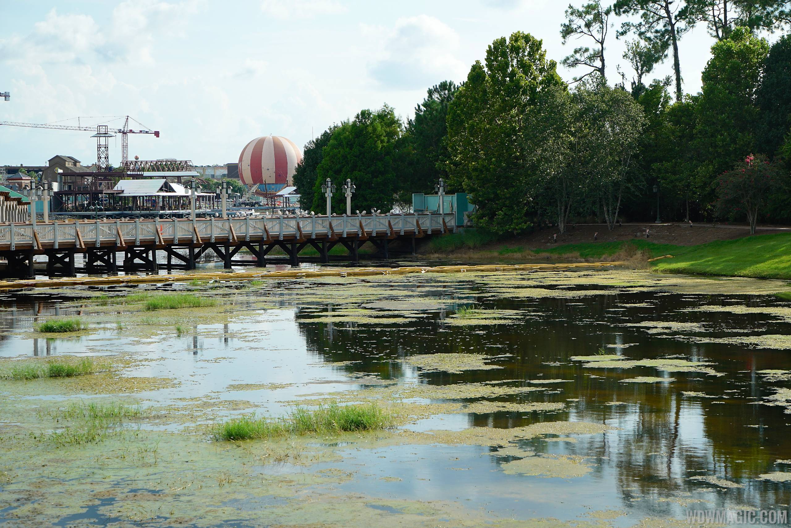 PHOTOS New Disney Springs Marketplace boat dock and bridge to