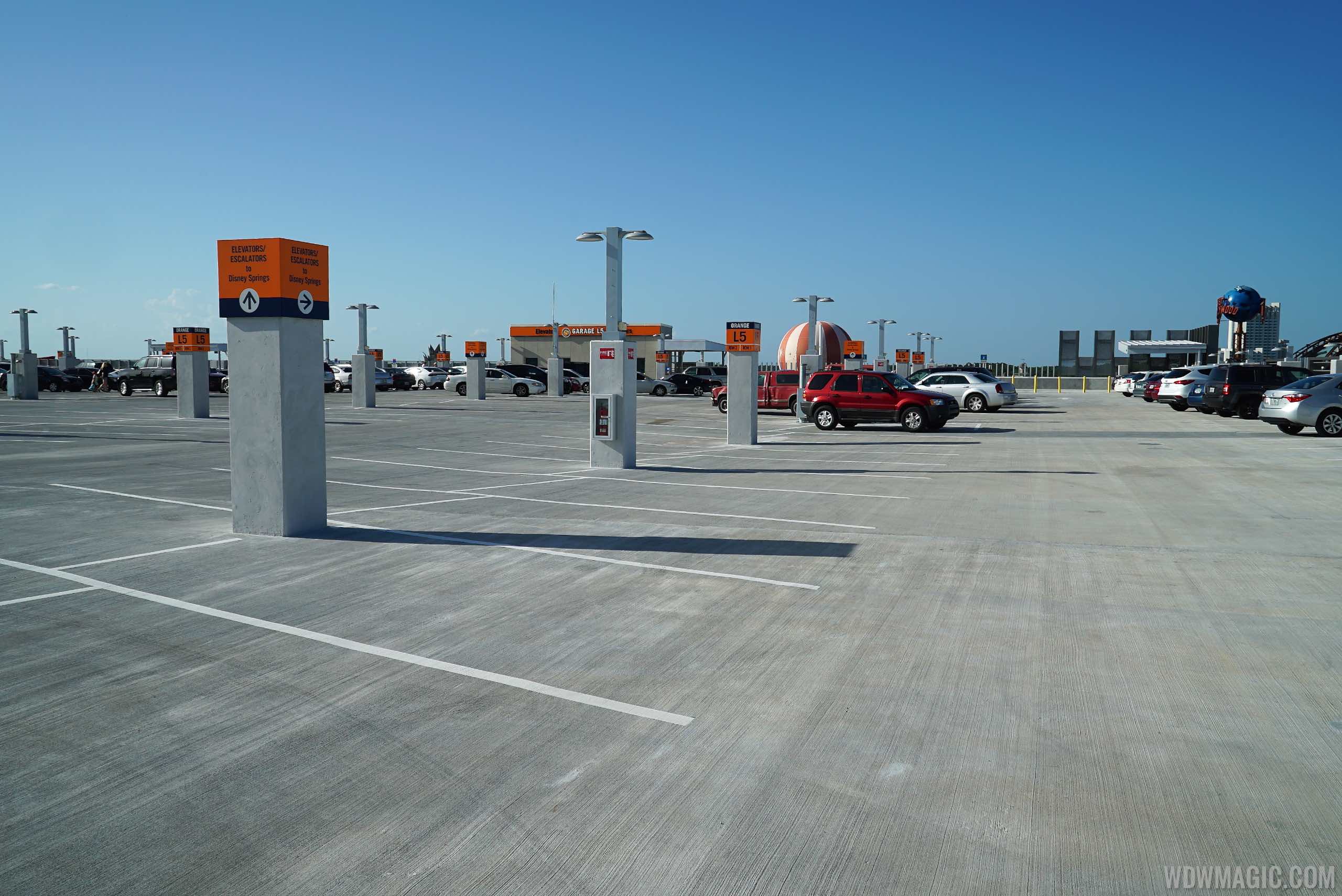 Top floor of the Orange Parking Garage at Disney Springs Photo 7 of 9