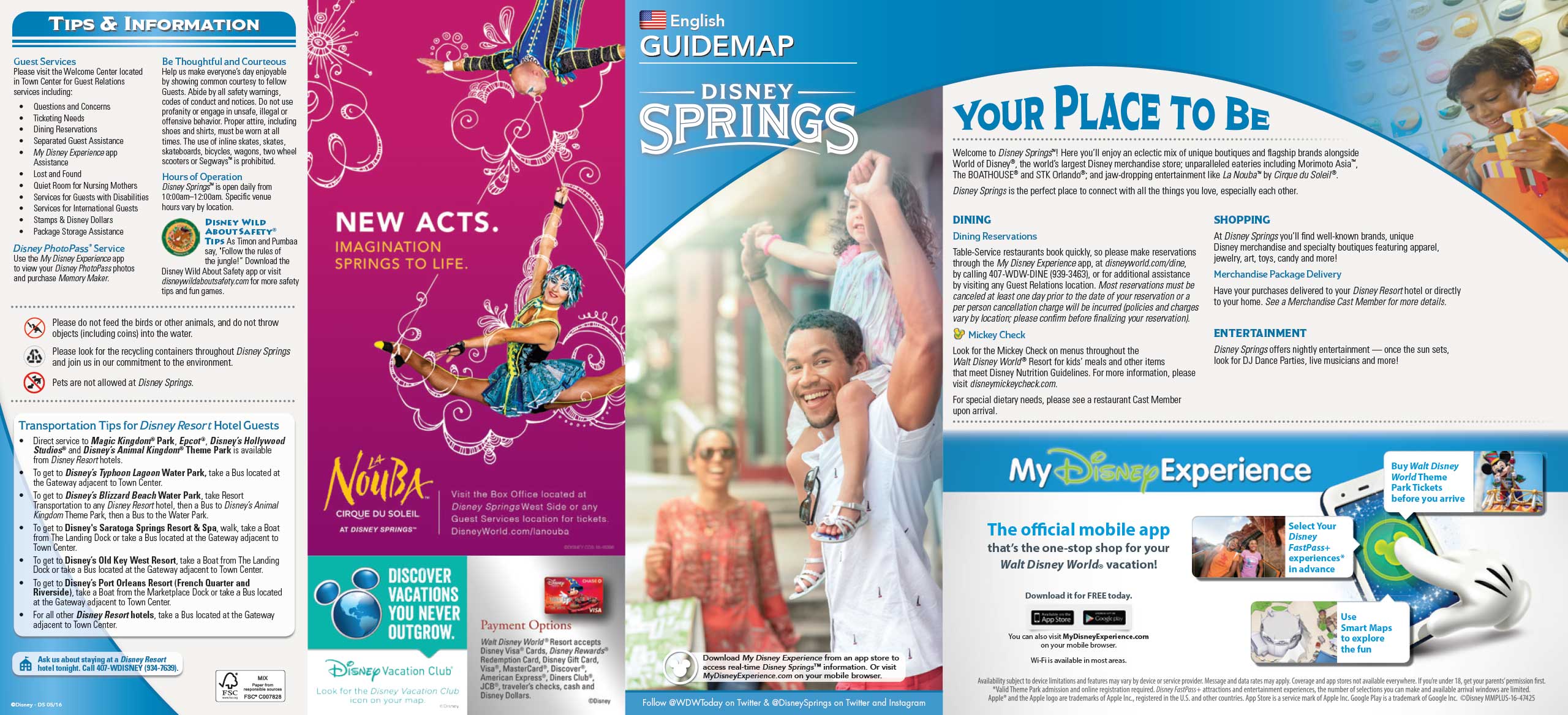 Disney Springs guide map with the Town Center Photo 1 of 2