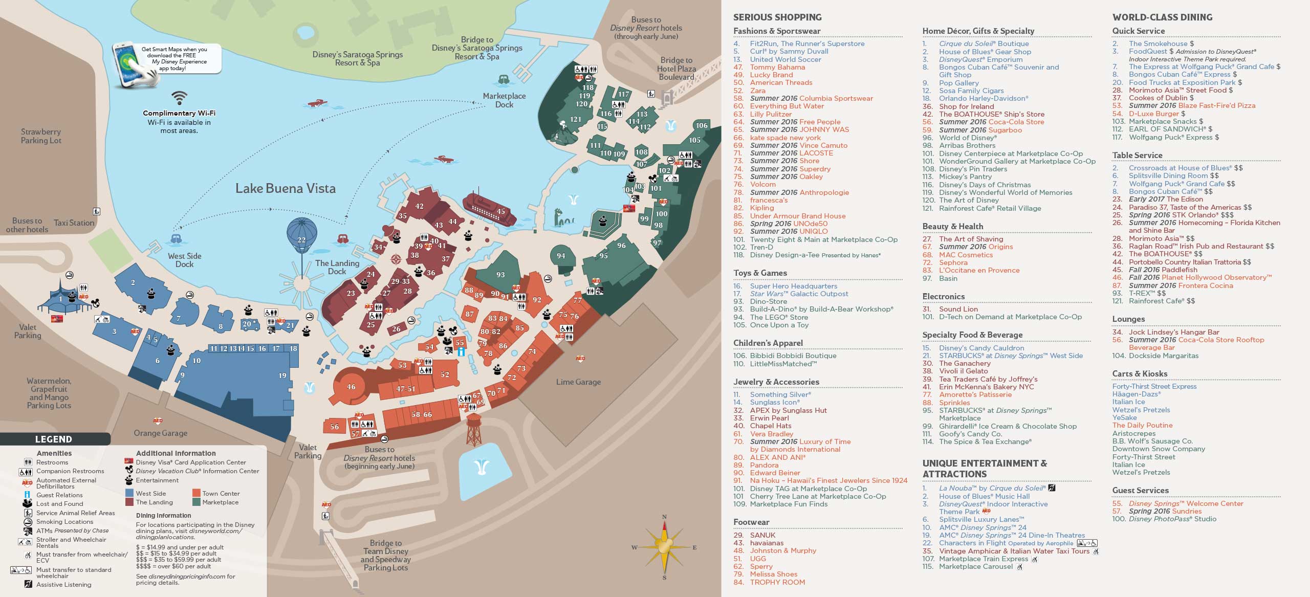 PHOTOS Revised Guide Map Format For Disney Springs With The Opening