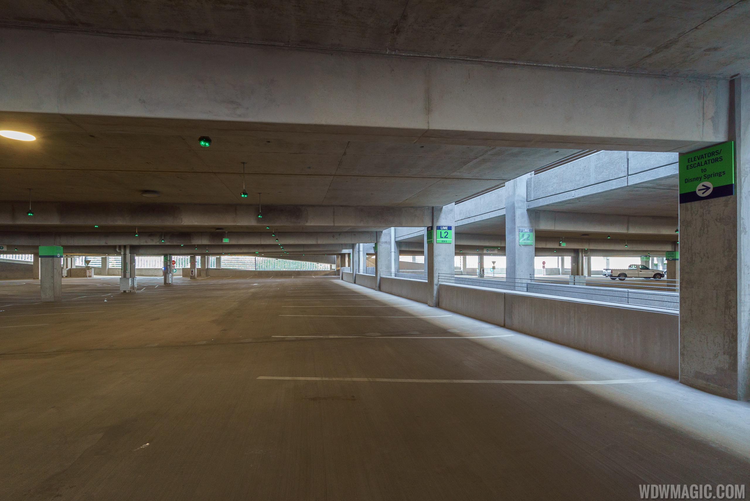 Photos A Look At The New Lime Parking Garage At Disney Springs