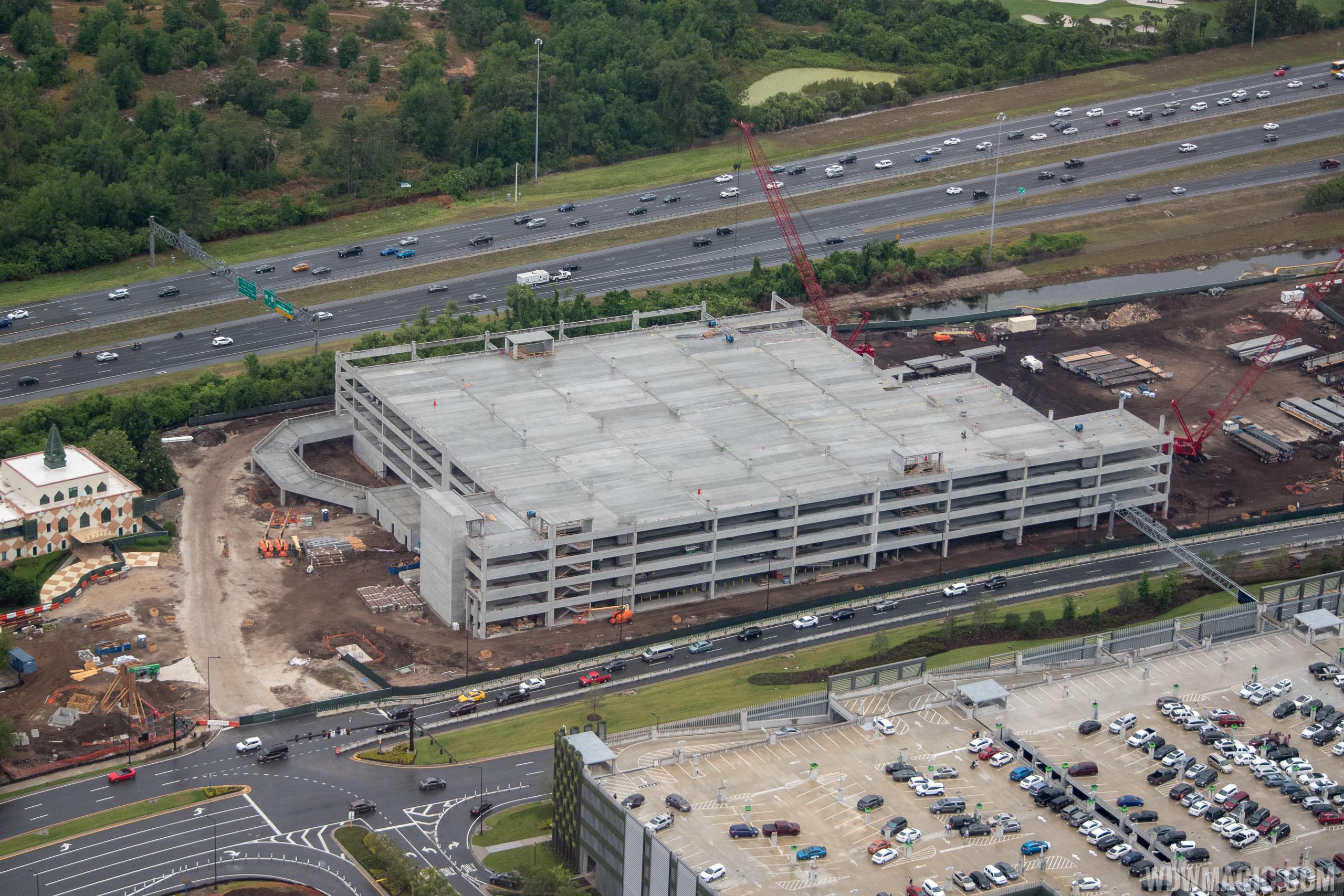PHOTOS Third parking garage construction at Disney Springs