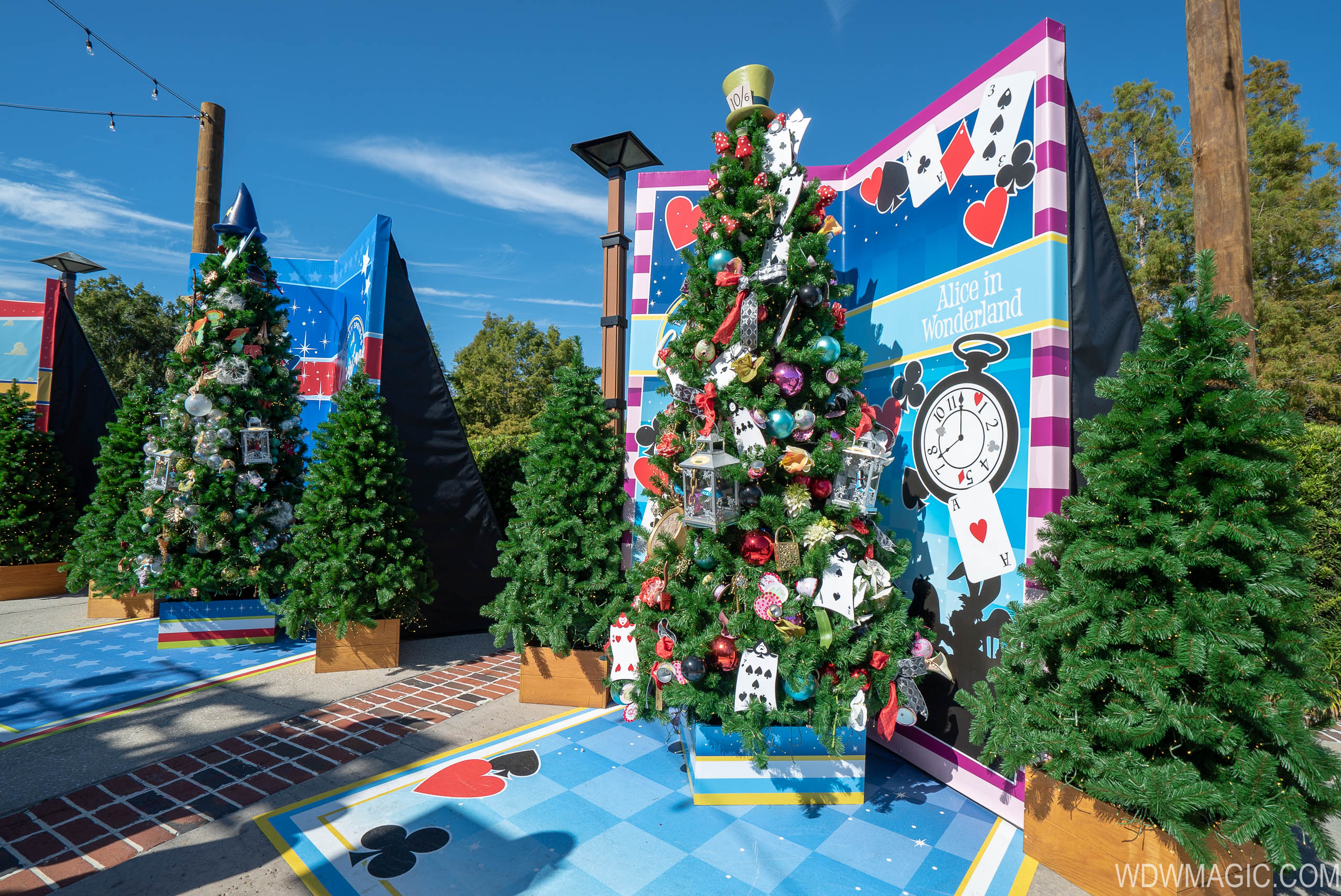 PHOTOS Disney Springs Christmas Tree Trail and Santa's Chalet now open