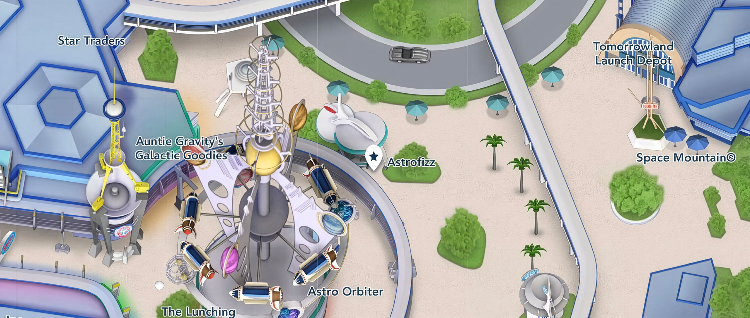 AstroFizz Now Added to Magic Kingdom Map in My Disney Experience