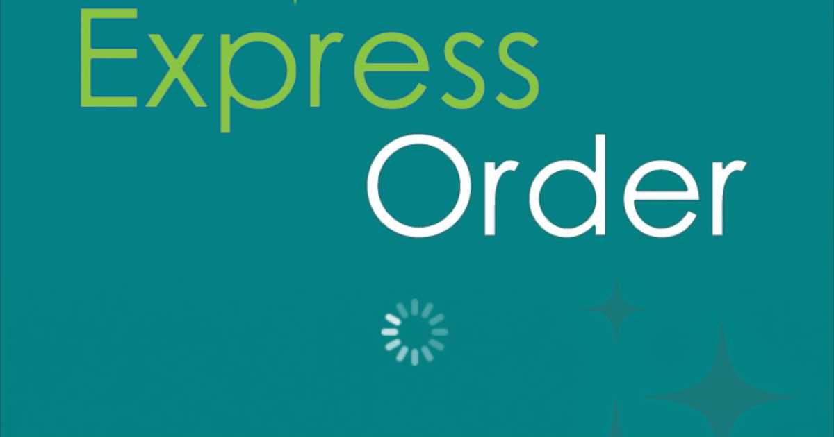 Express Reorder Express Order mobile app