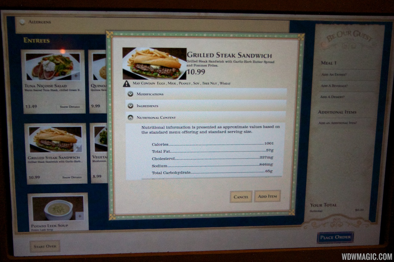 Be Our Guest Restaurant Lunch Photo 11 Of 25 Be Our Guest Restaurant Lunch Photo 11 Of 25