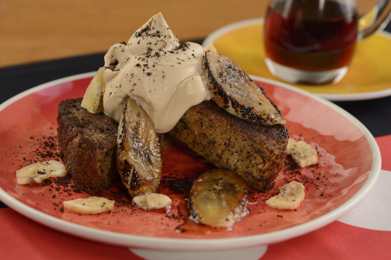 Goofy’s Banana Bread French Toast will combine unique flavors of banana bread baked in zesty orange-scented French toast batter, topped with Espresso-mascarpone cream, toasted bananas and chocolate crumbles