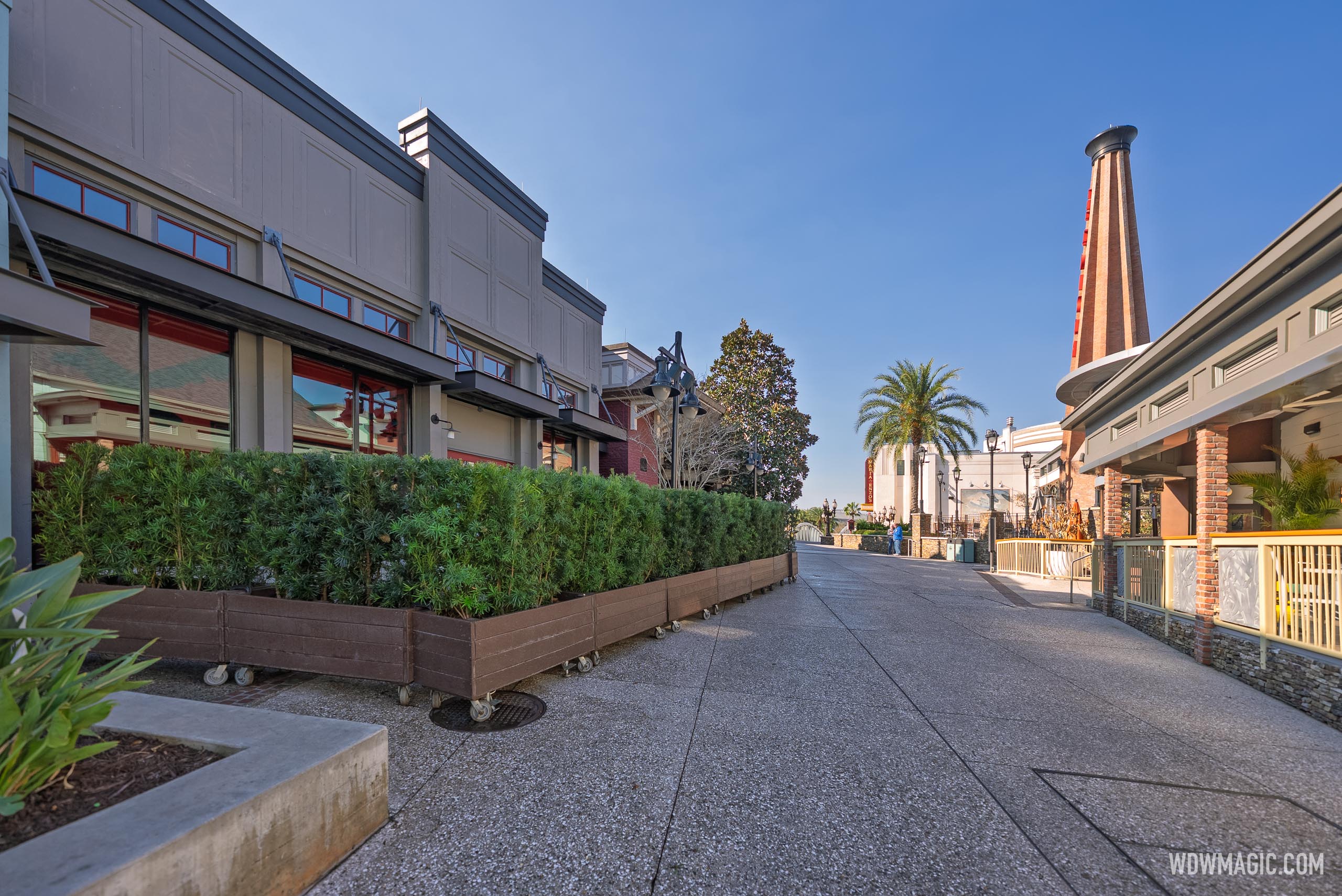 Six Ravens Construction Begins at Disney Springs with Facade Work Ahead