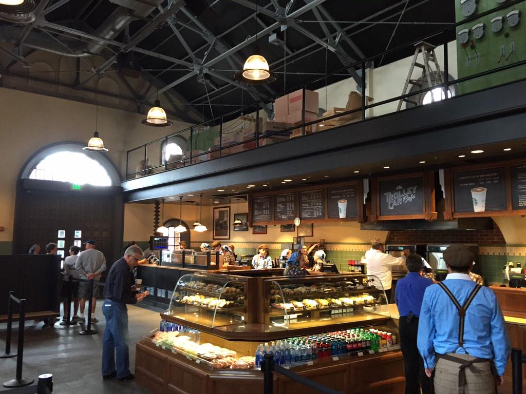PHOTO First look inside the new Trolley Car Cafe Starbucks at Disney's Hollywood Studios