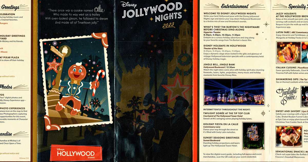 2023 Disney Jollywood Nights guide map