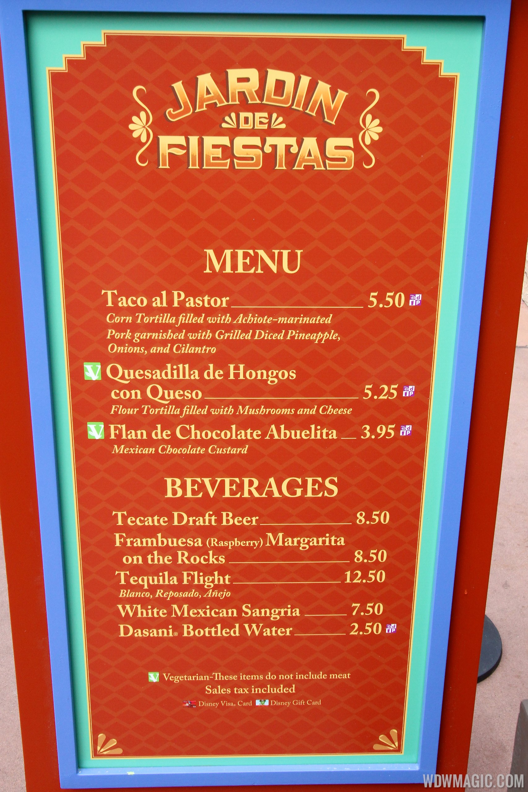 2014 Epcot Flower and Garden Festival Outdoor Kitchen kiosks and menus