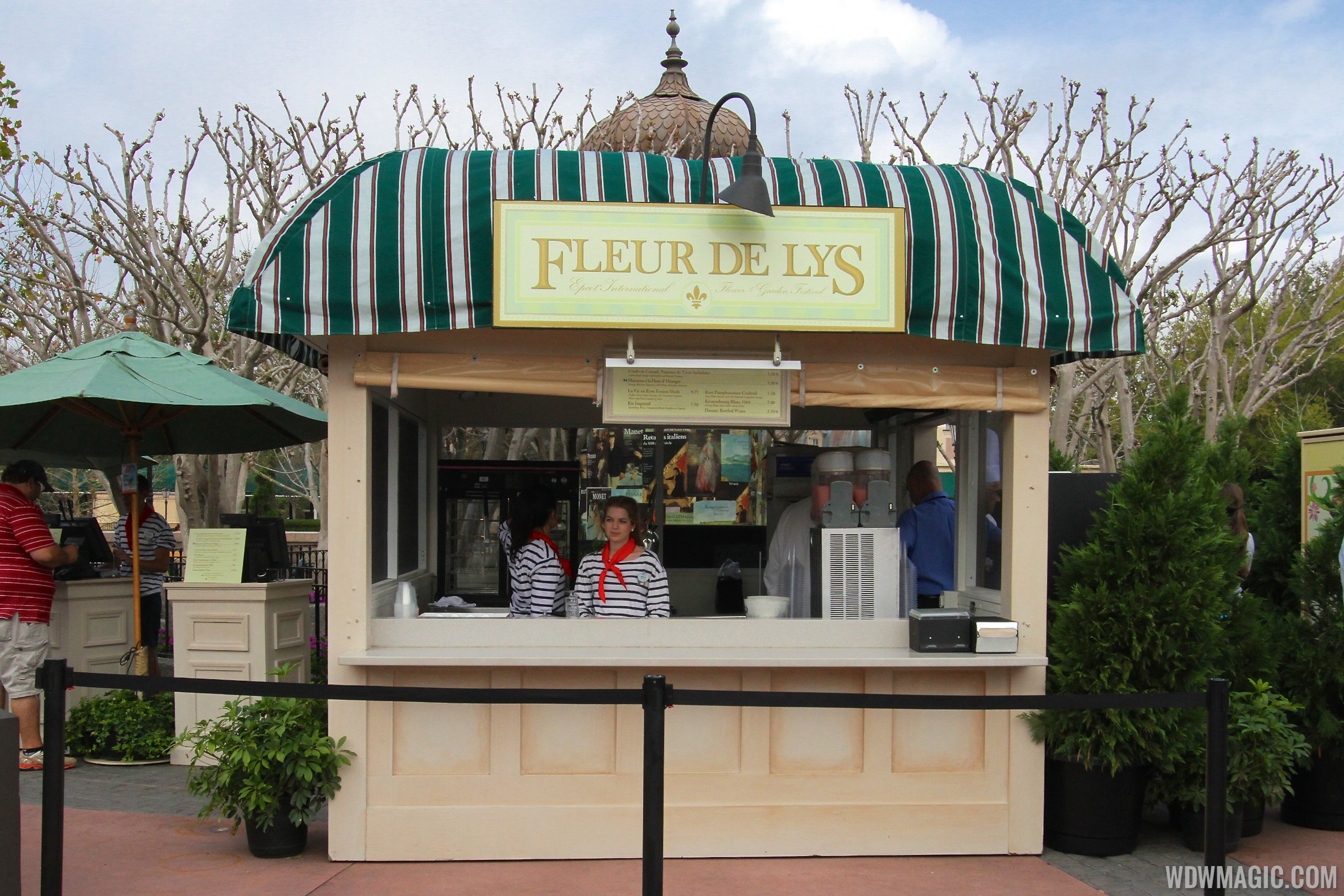 2014 Epcot Flower and Garden Festival Outdoor Kitchen kiosks and menus