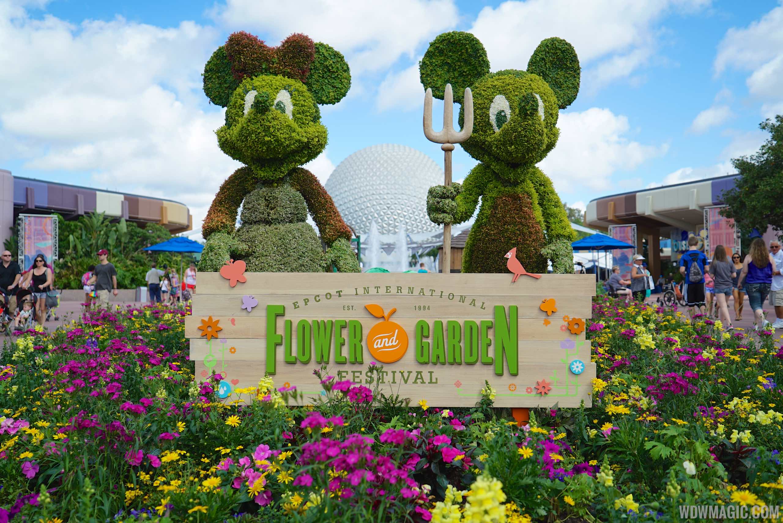 2015 epcot international flower and garden festival opening day tour
