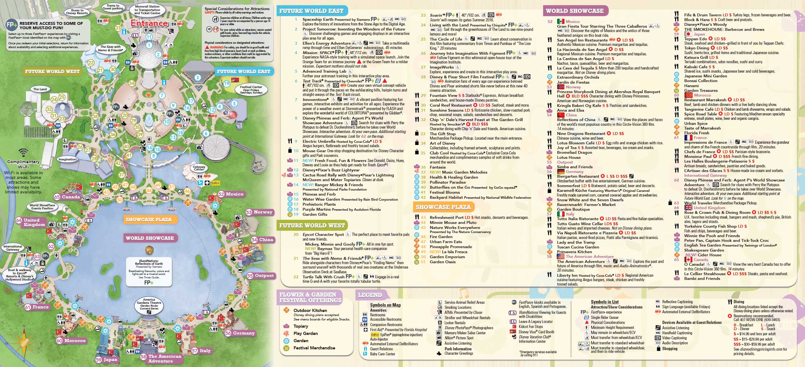 2016 Epcot Flower and Garden Festival Guidemap Photo 2 of 2