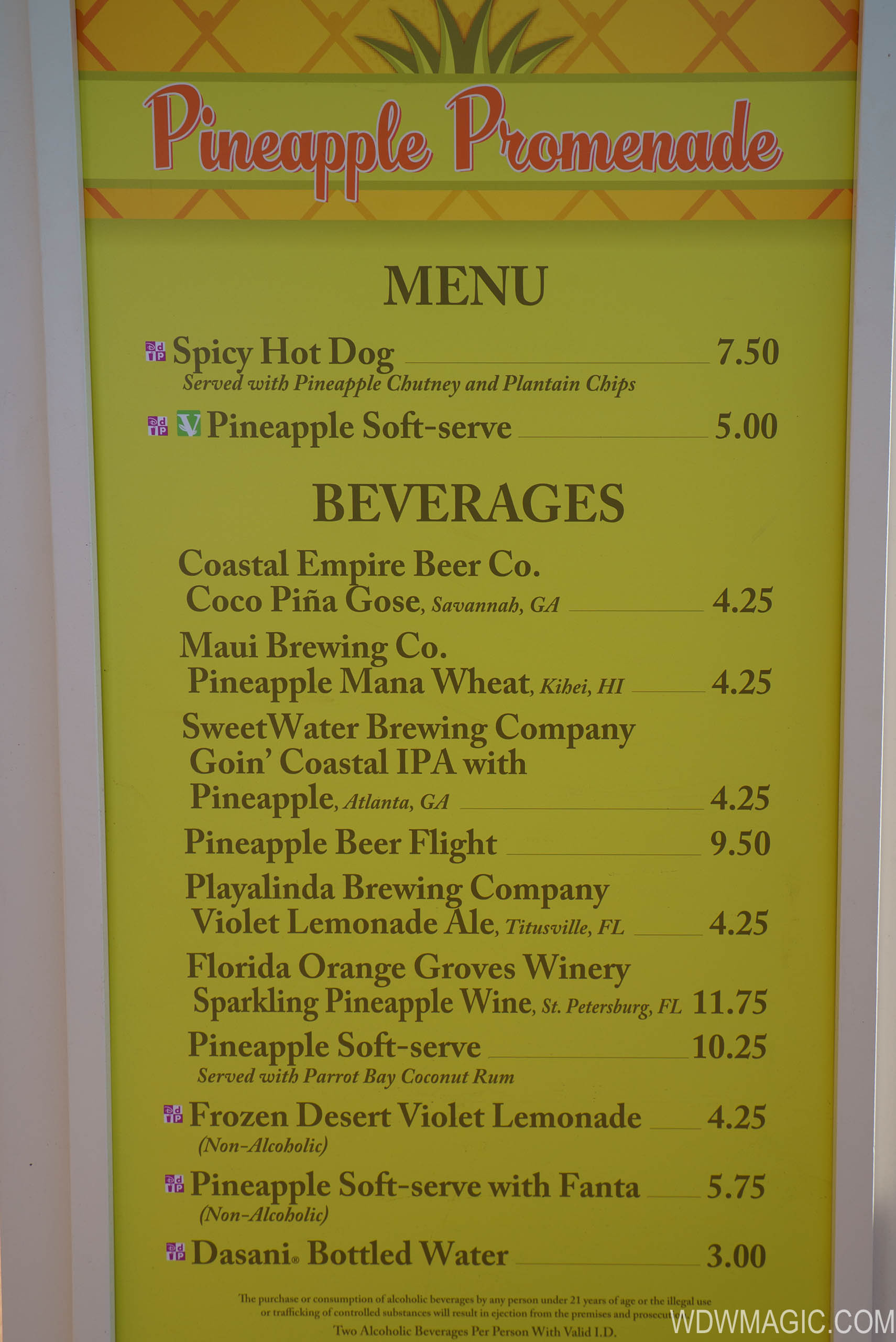 2018 Epcot Flower and Garden Festival Outdoor Kitchen kiosks and menus