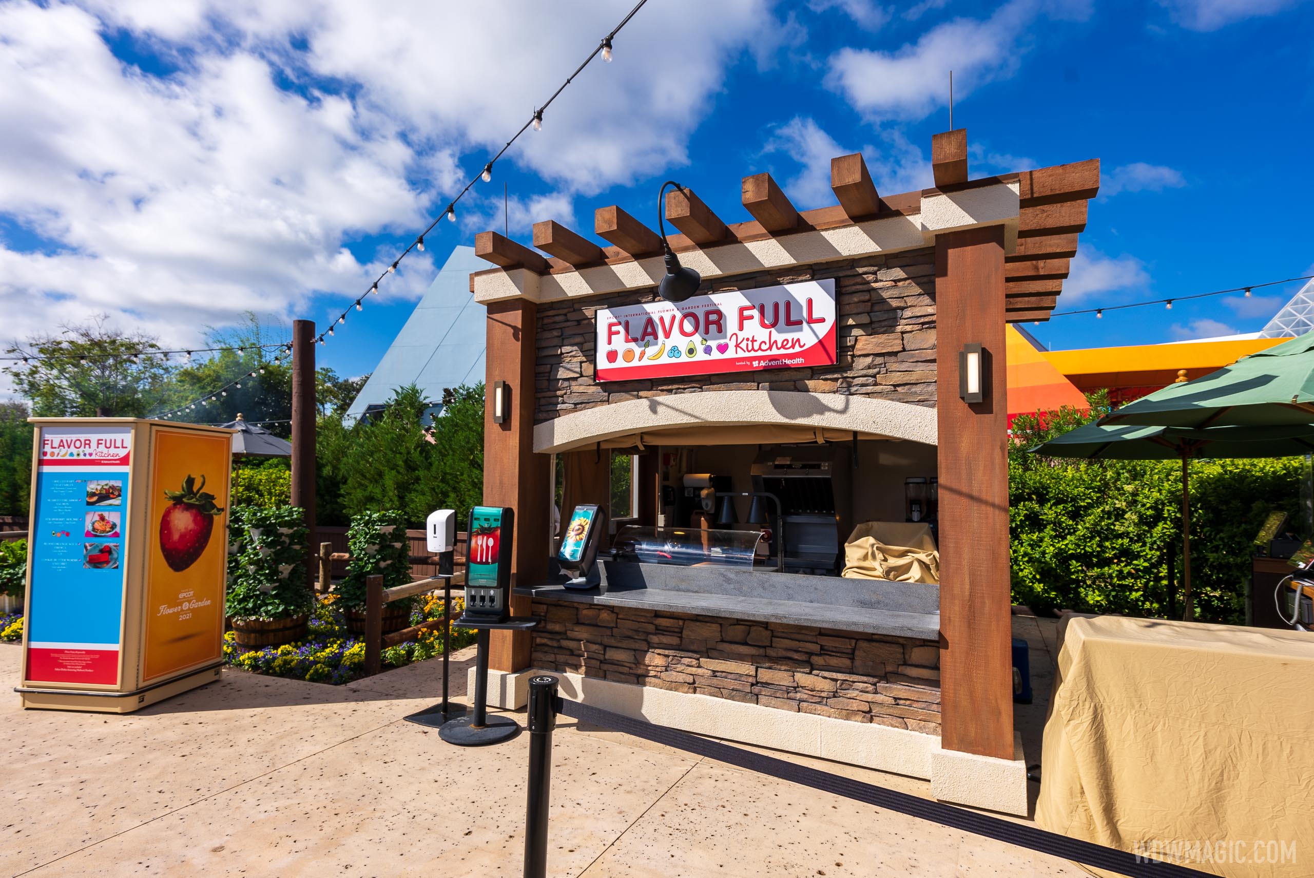 2021 Taste of EPCOT Flower and Garden Festival Outdoor Kitchen kiosks