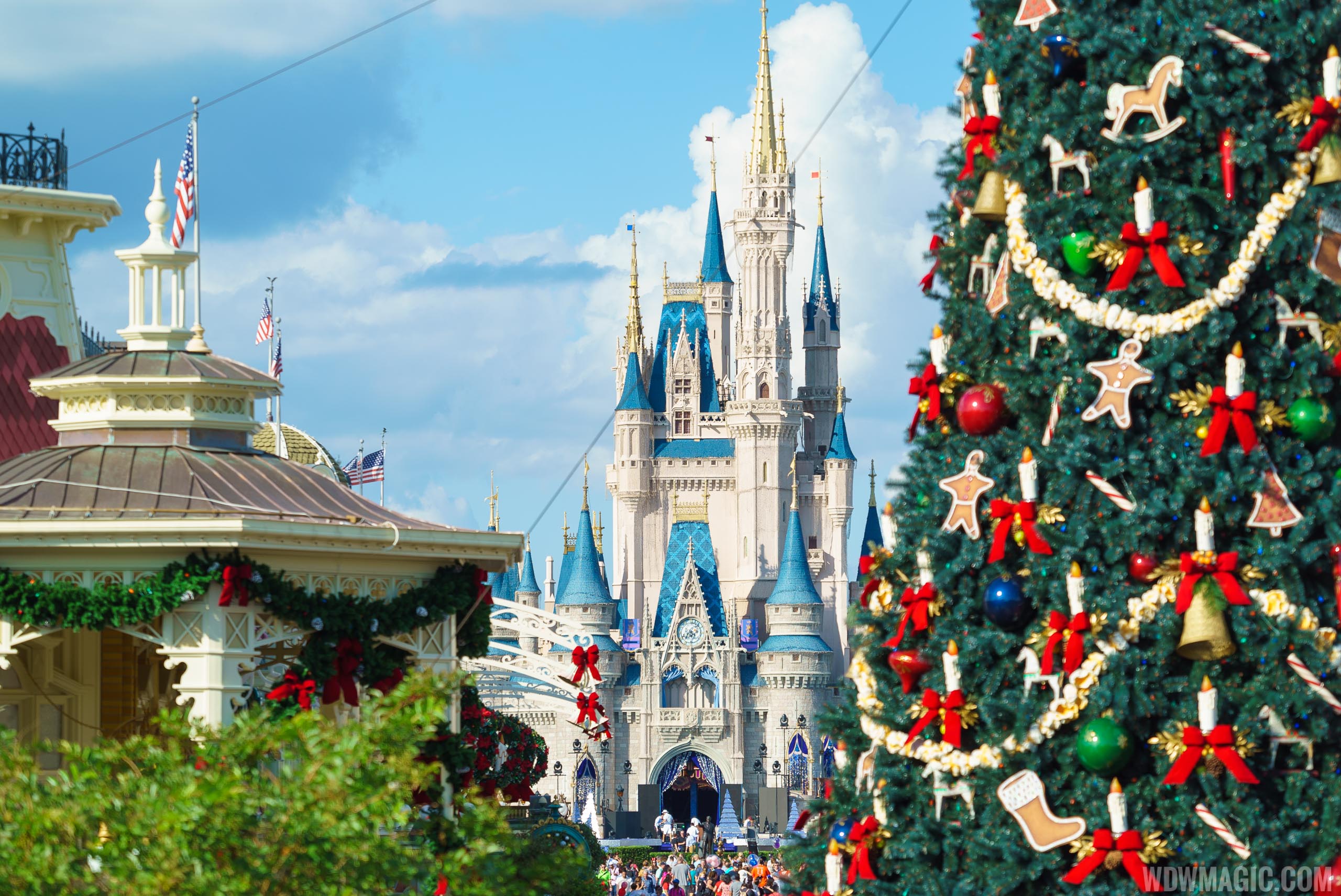 Christmas Holidays Decorations At The Magic Kingdom 2017 Photo