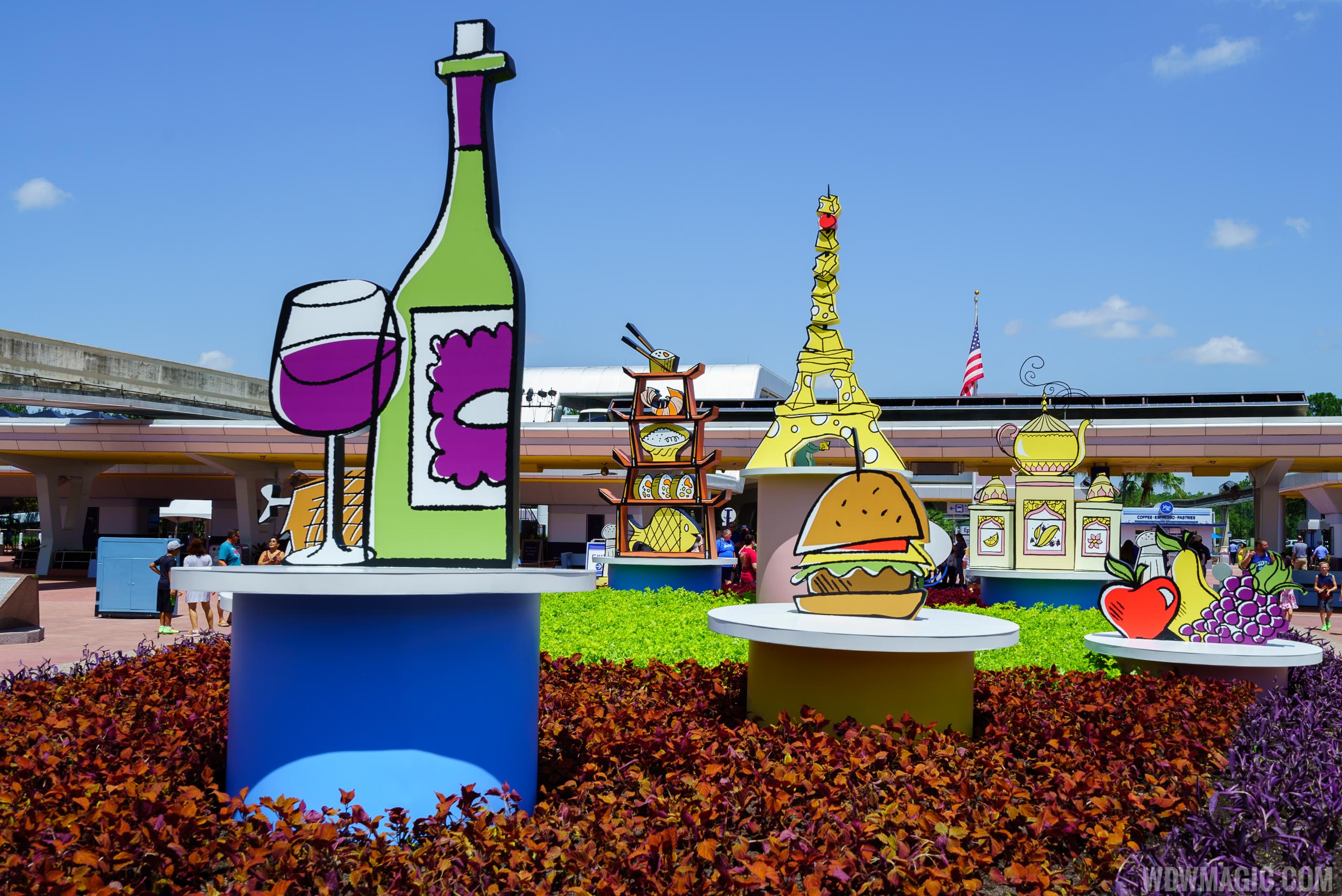 2017 Epcot International Food and Wine Festival main entrance display