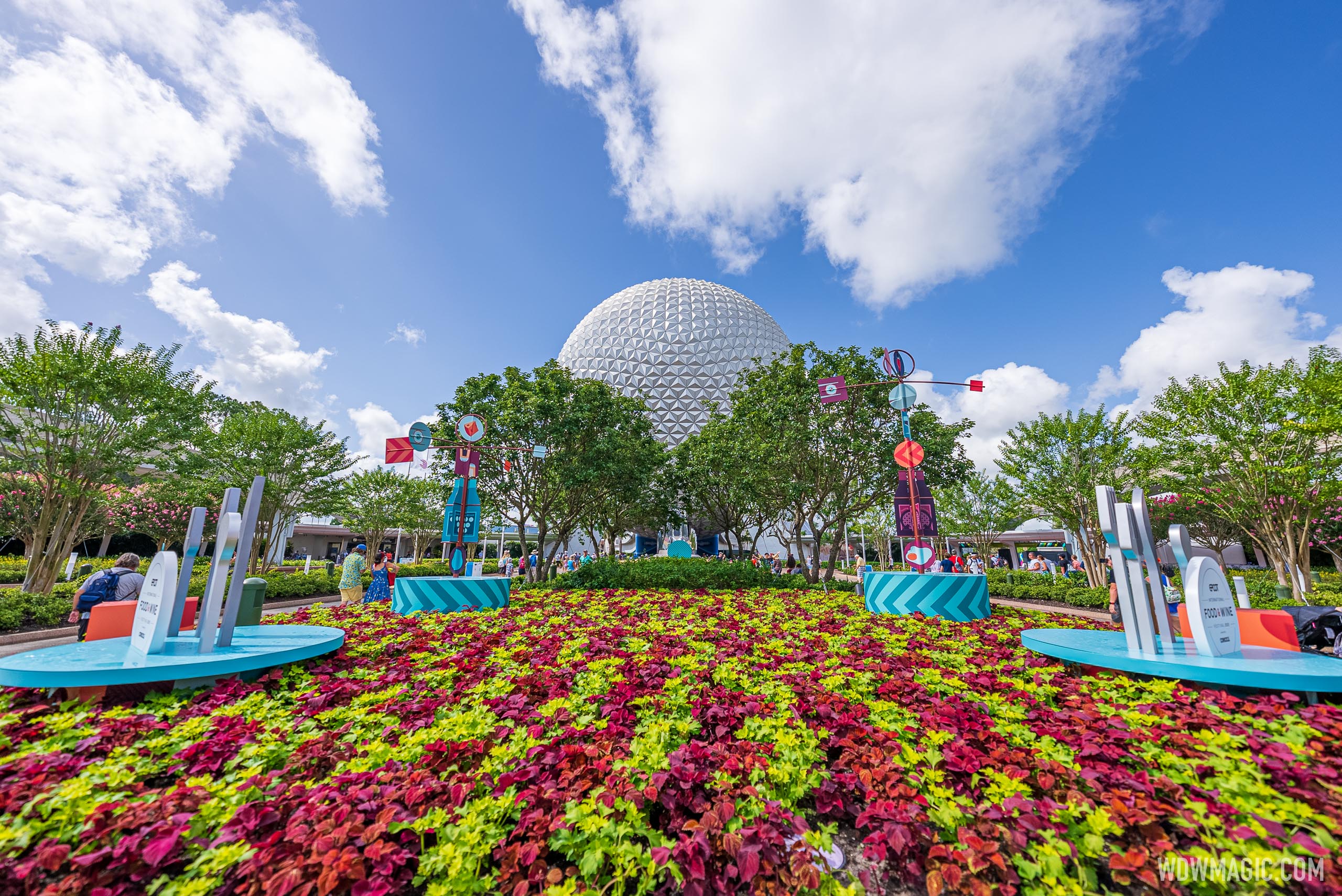 2021 EPCOT International Food and Wine Festival Park decor and