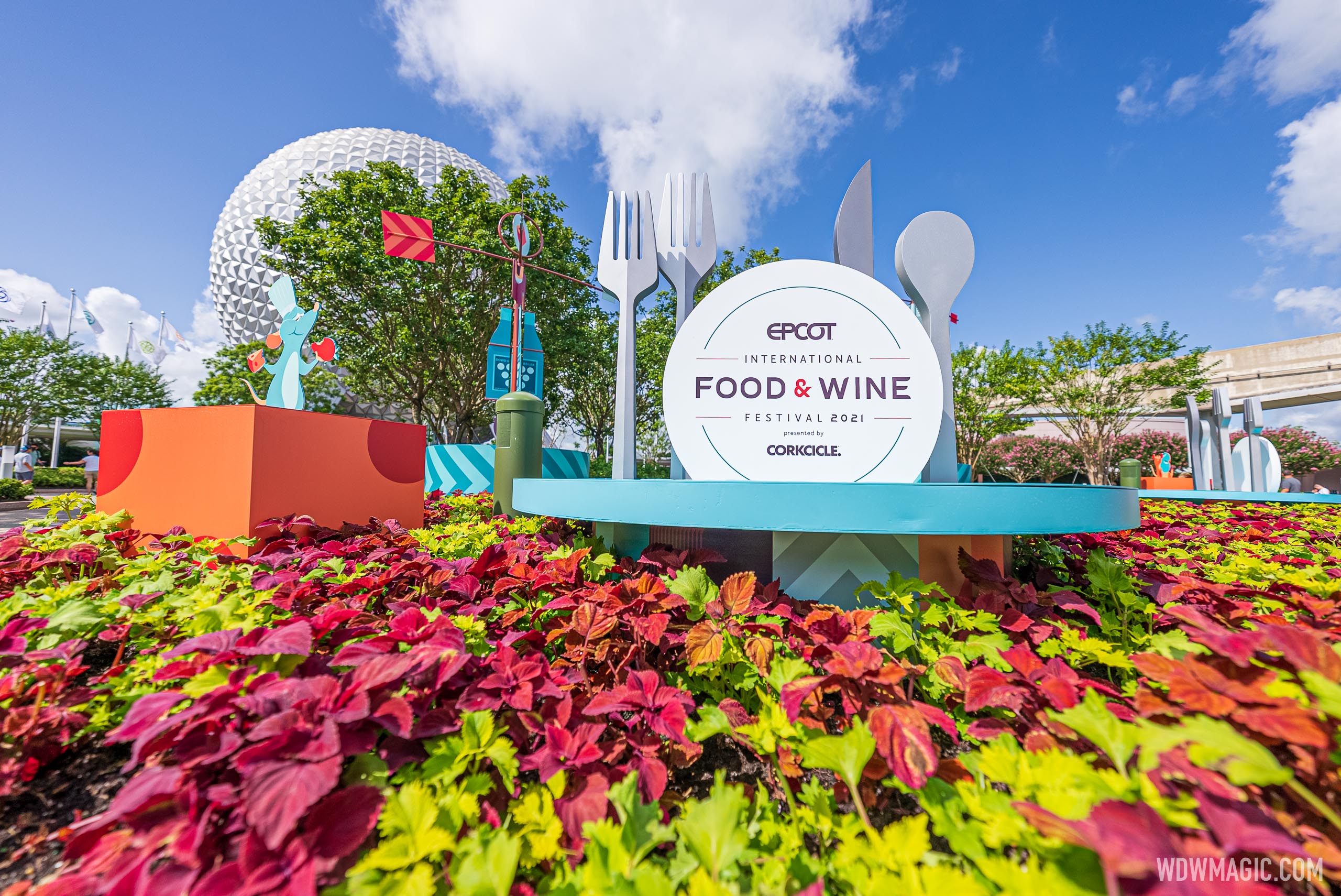 2021 EPCOT International Food and Wine Festival Park decor and