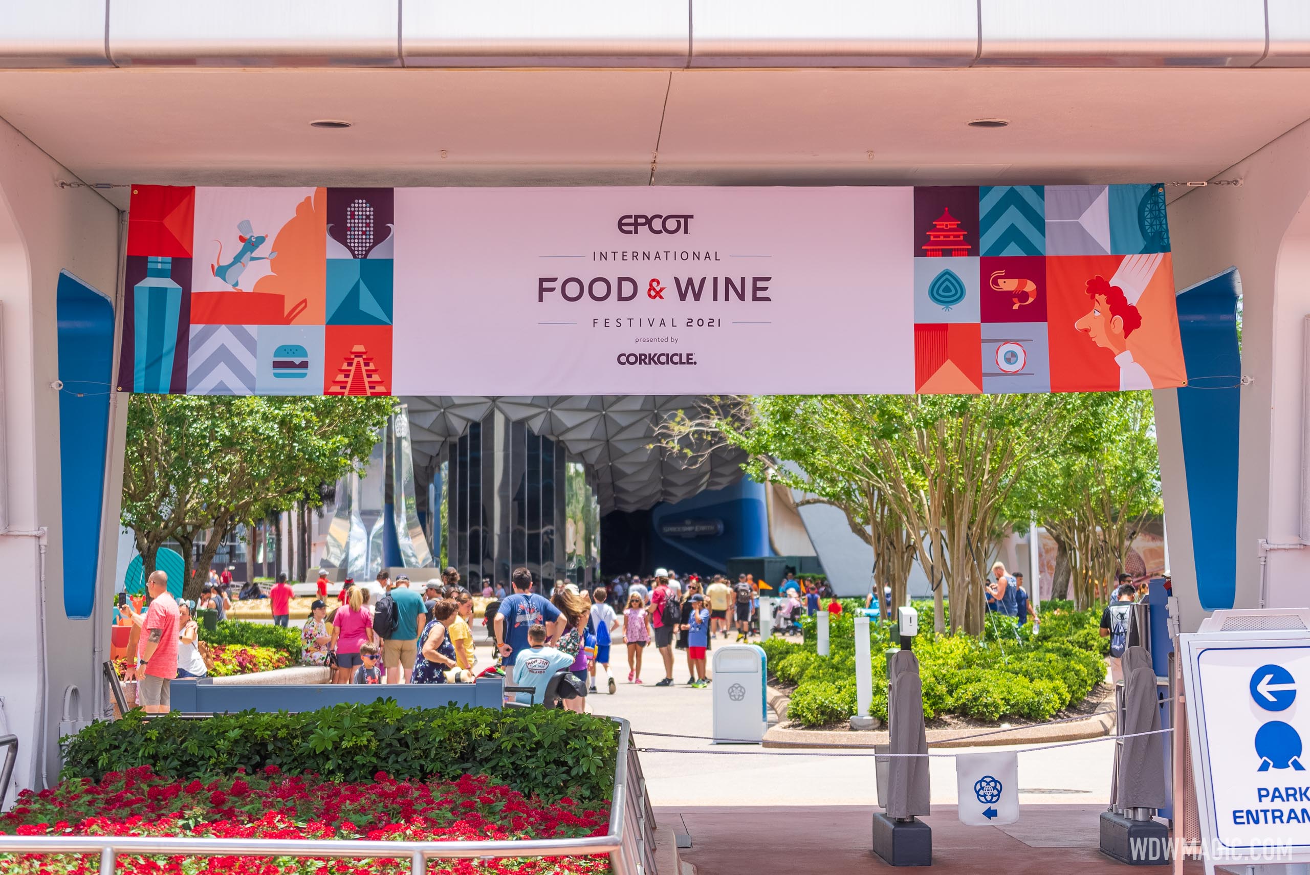 2021 EPCOT International Food and Wine Festival Park decor and