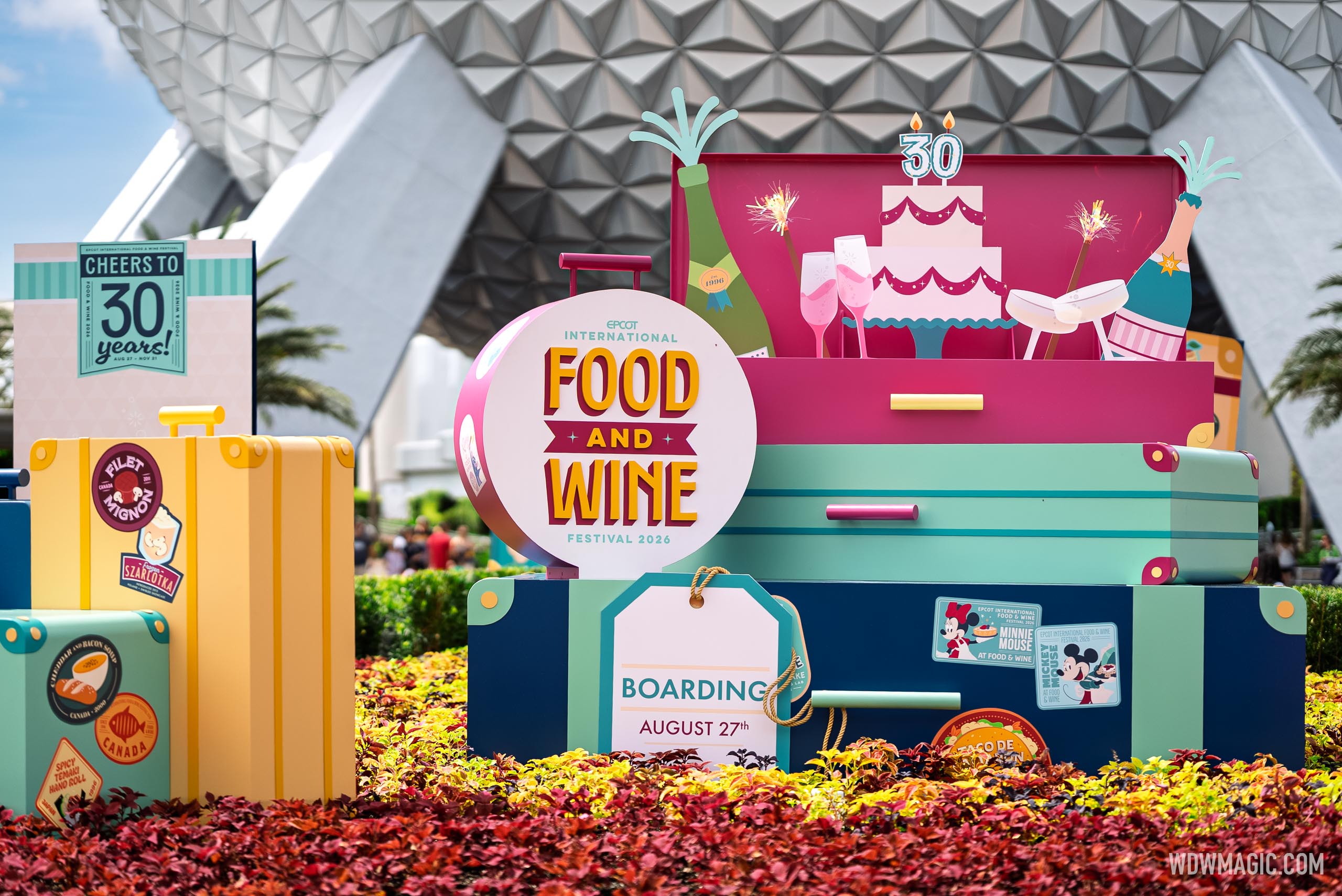 EPCOT Food & Wine Festival 2026: Entrance Plaza and World Showcase Plaza Opening Decor - Photo 5 of 16