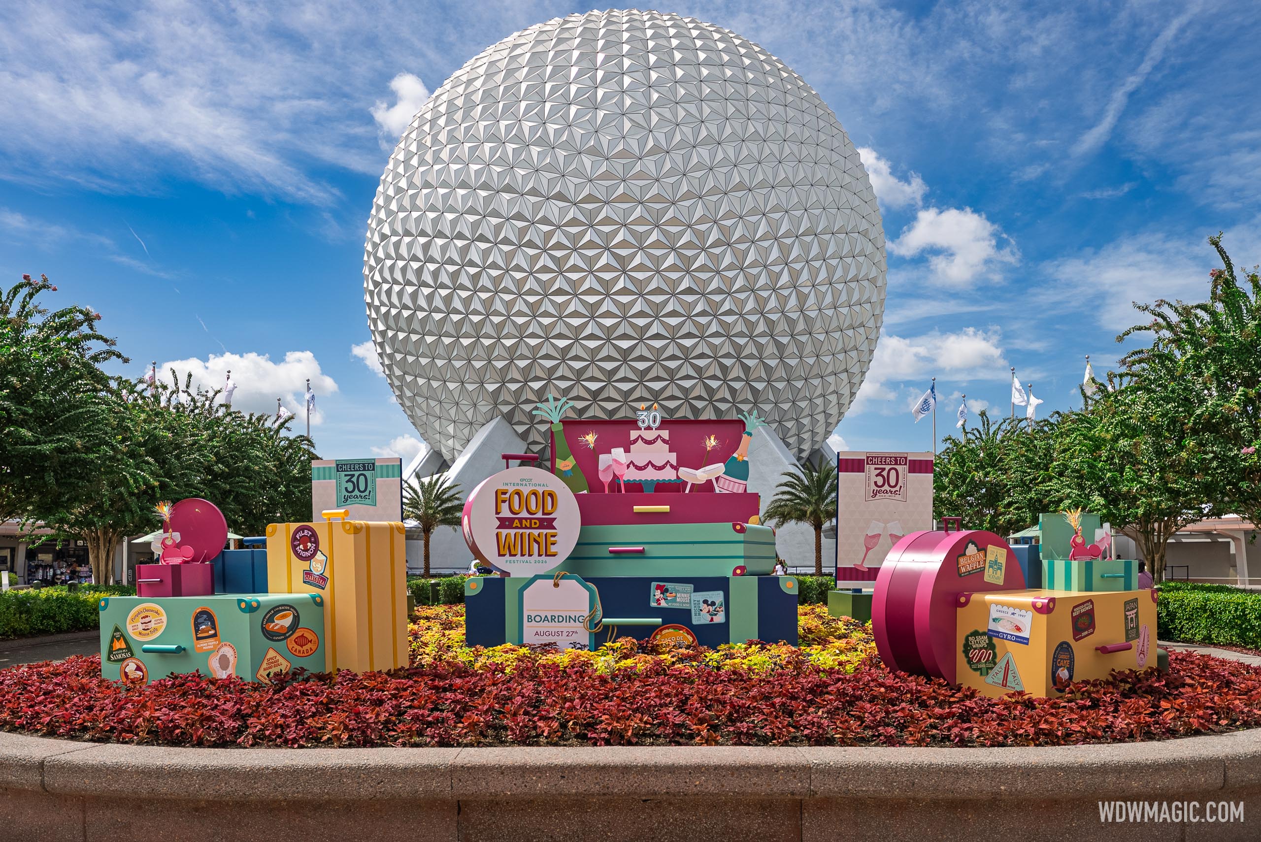 EPCOT Food & Wine Festival 2026: Entrance Plaza and World Showcase Plaza Opening Decor - Photo 2 of 16