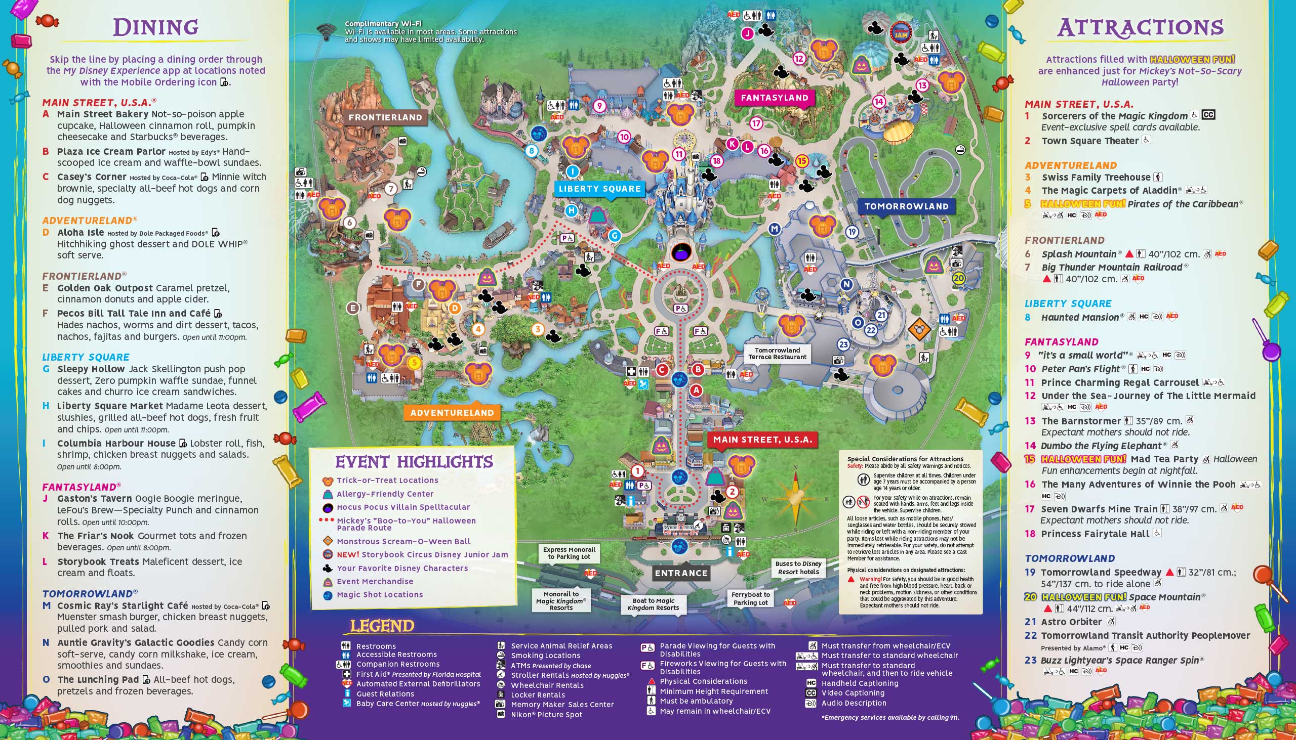 Mickey S Not So Scary Halloween Party 2018 Guide Map Photo 2 Of 2 Mickeys Not So Scary Halloween 2022 Calendar
