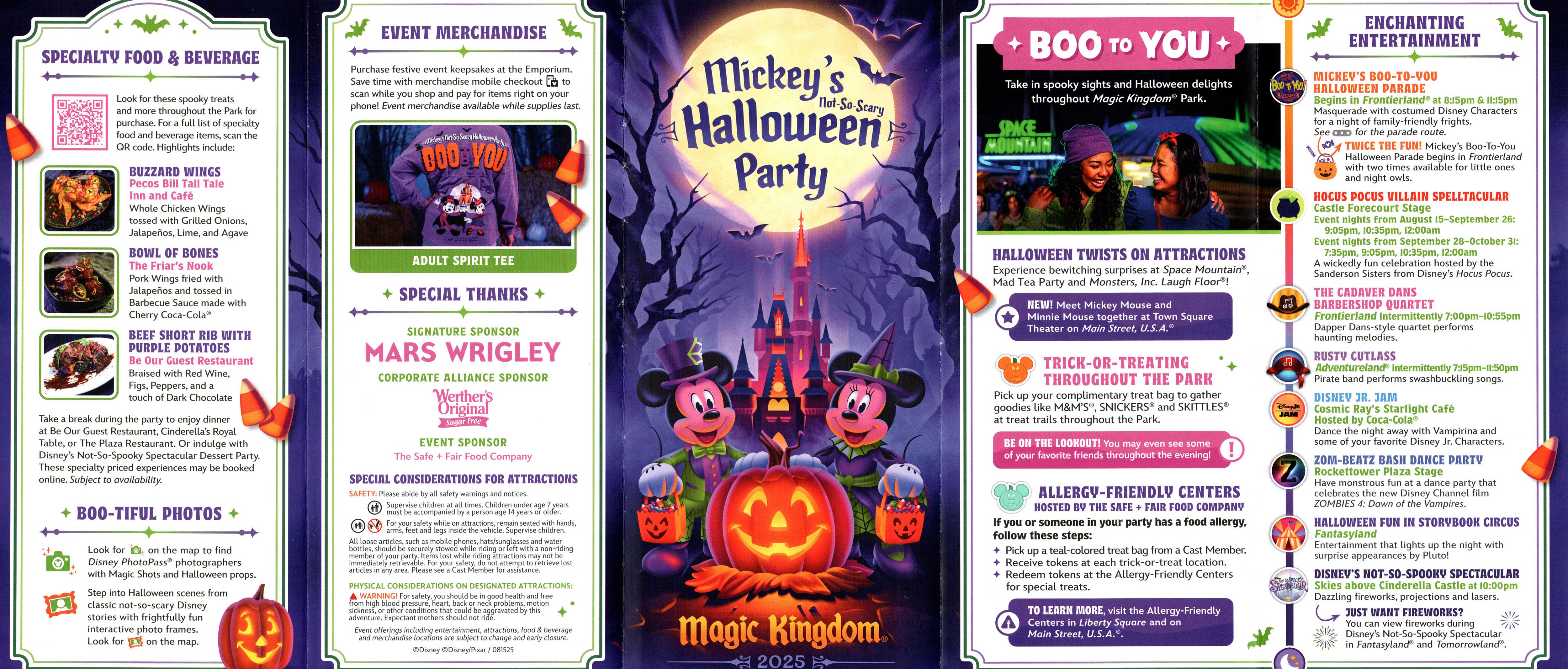 Mickey's Not-So-Scary Halloween Party Guide Map 2025 - Photo 1 of 2