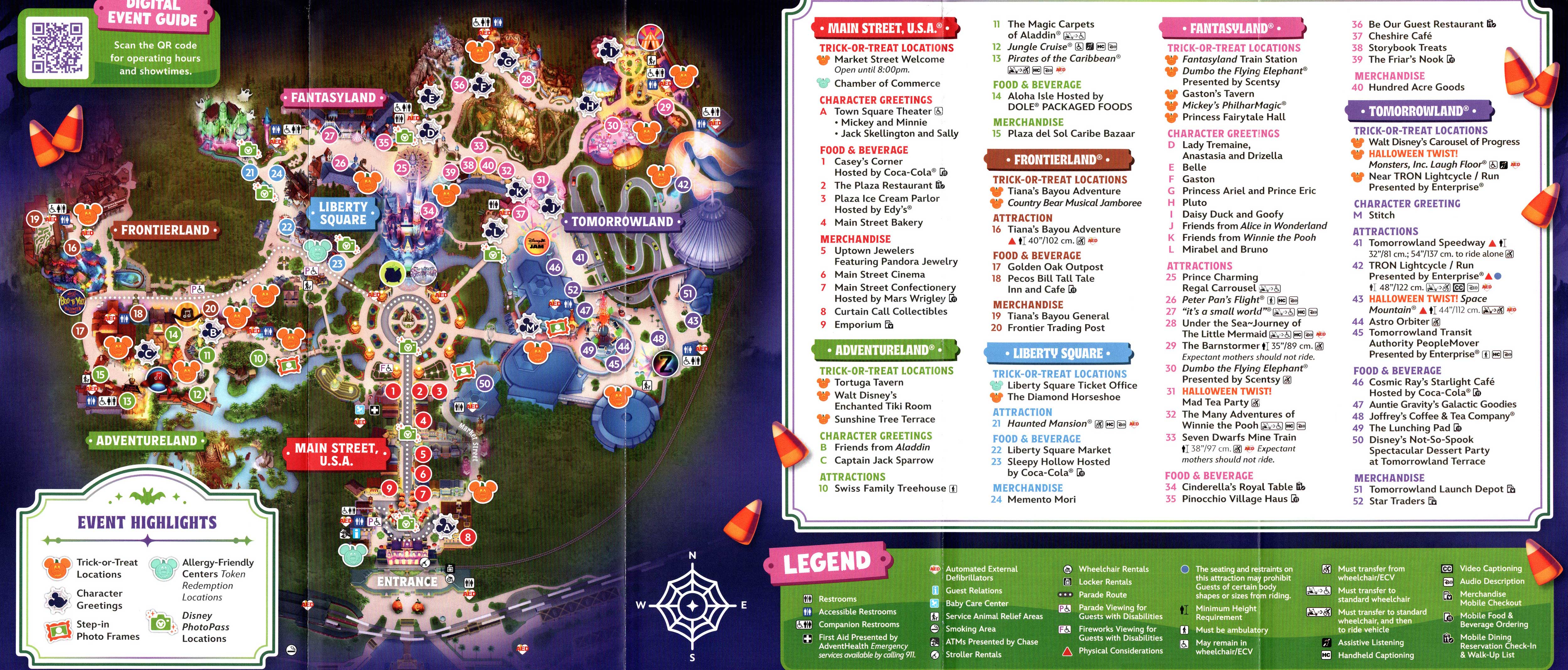 Mickey's Not-So-Scary Halloween Party Guide Map 2025 - Photo 2 of 2