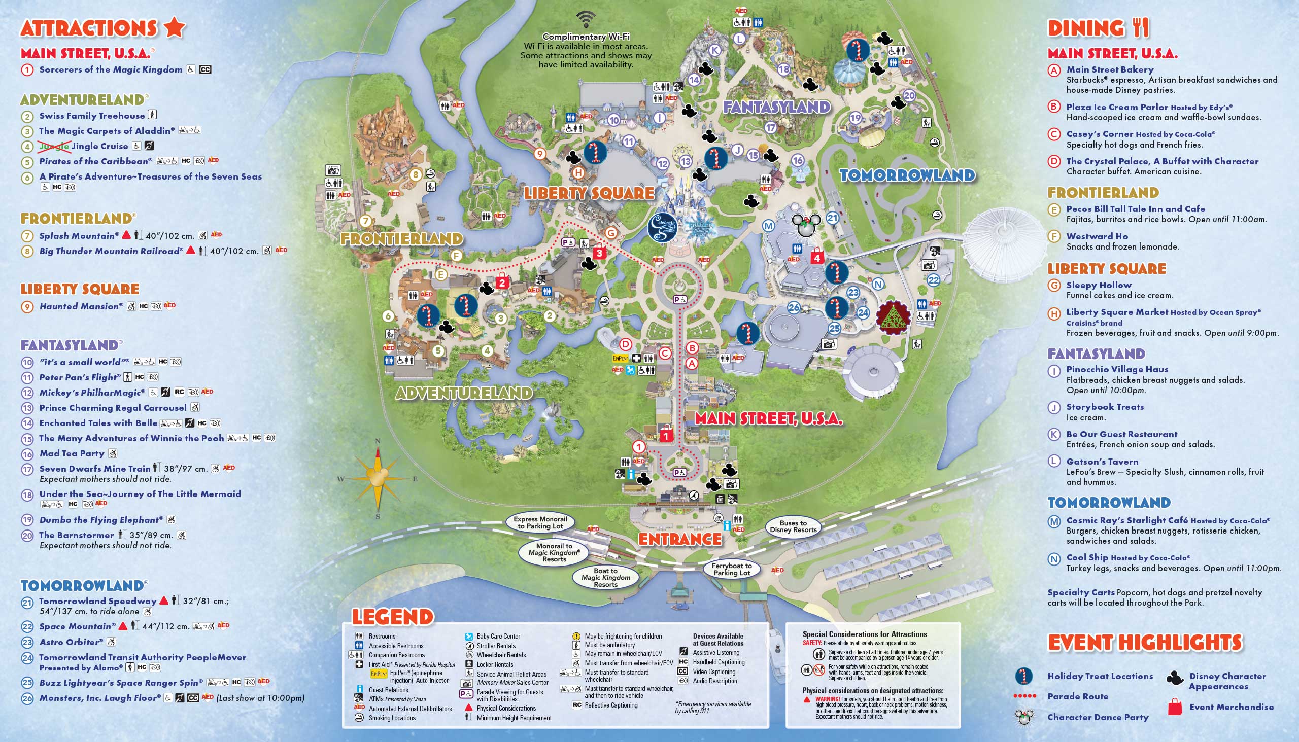 printable disney world magic kingdom map
