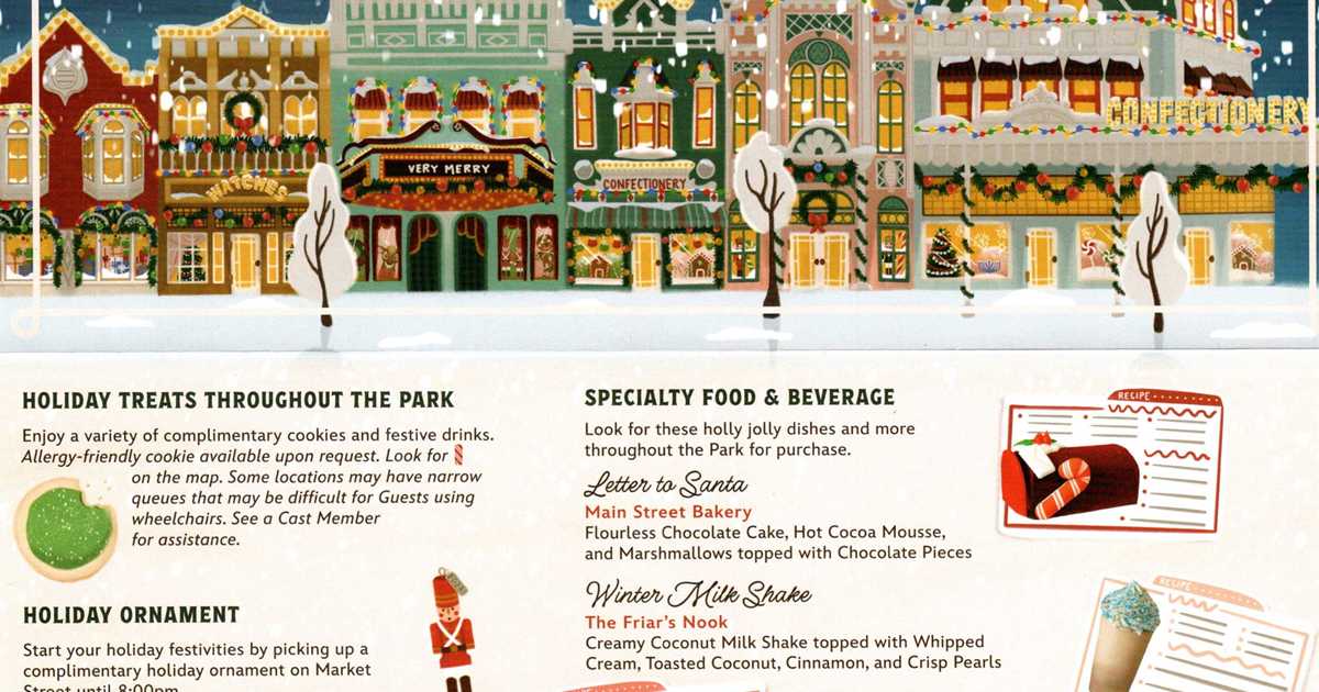 Theme Part Guide Map Mickey's Very Merry Christmas Party Guide Map 2023 - Photo 3 of 4